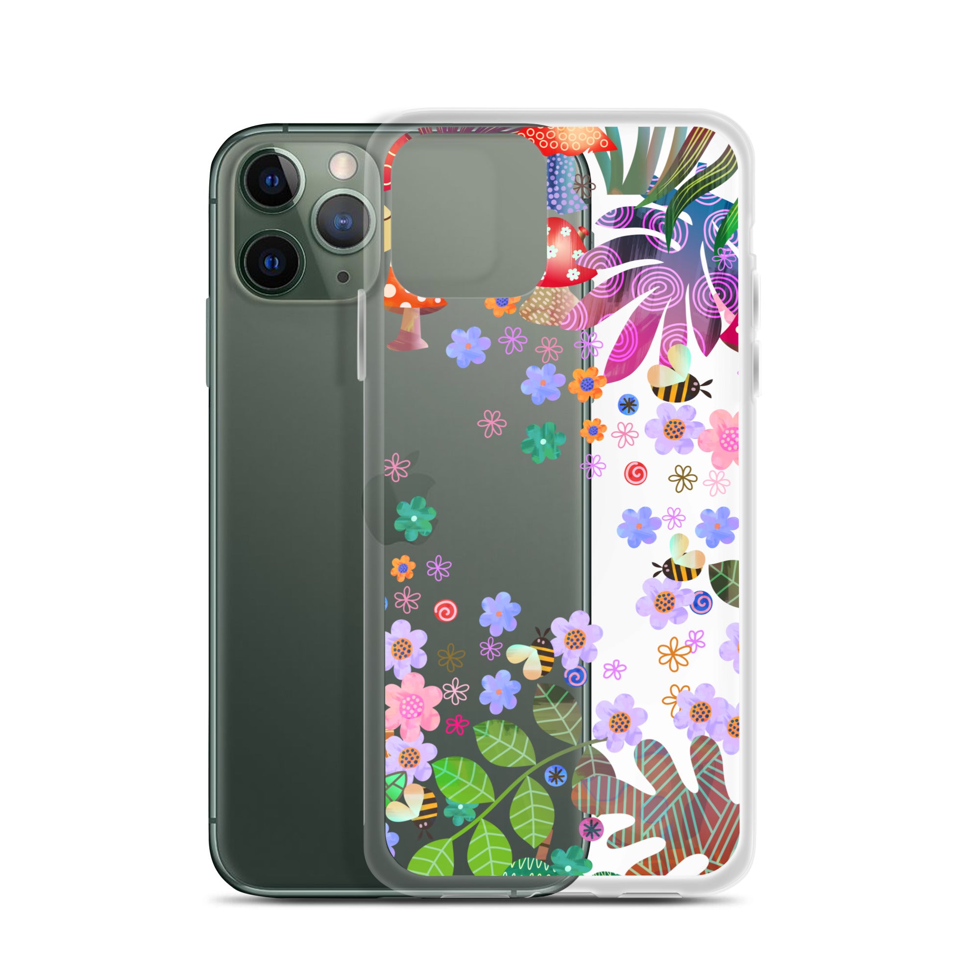 Clear Case for iPhone®- Enchanted Forest Design V