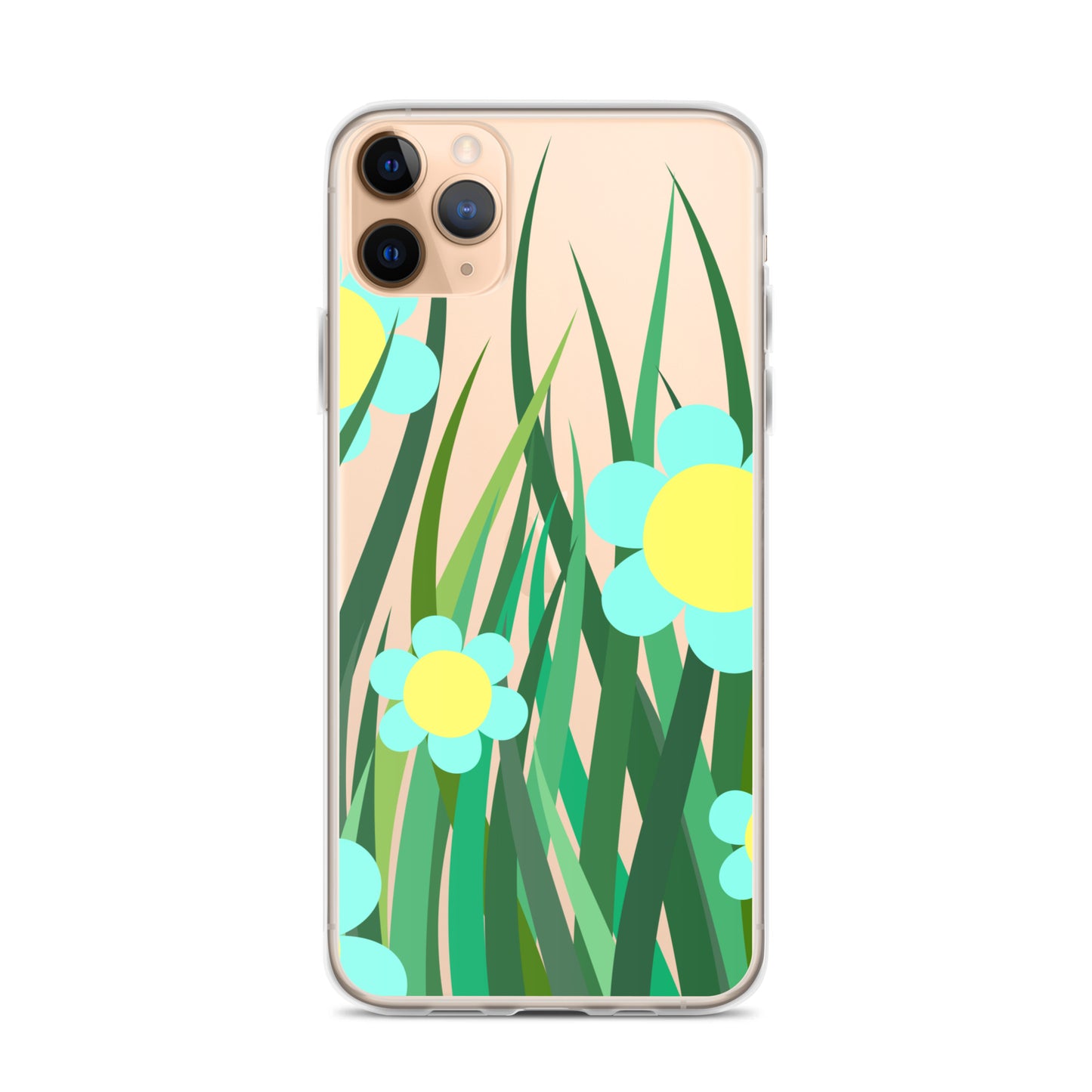 Clear Case for iPhone®- Floral Hedge Design II