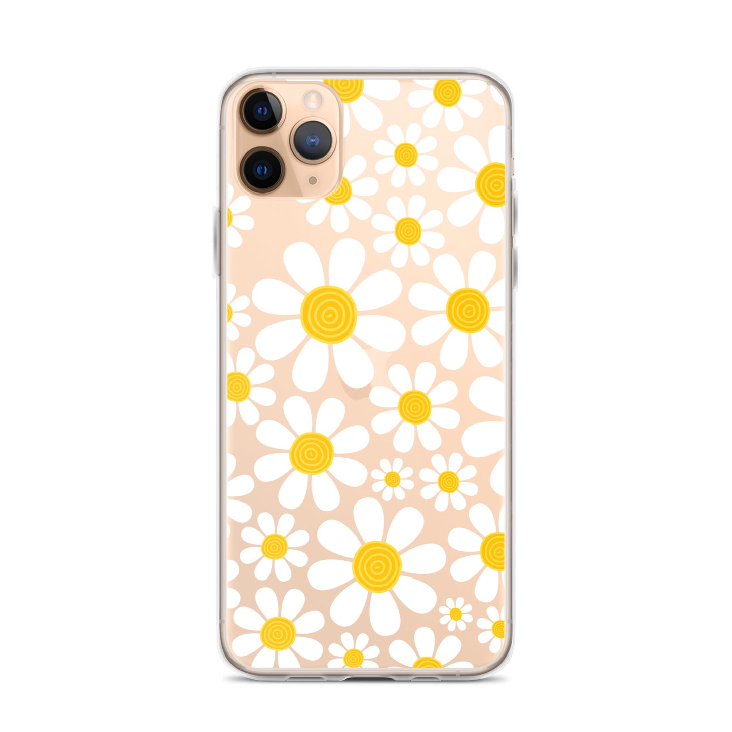 Clear Case for iPhone®- Floral Daisy Design III