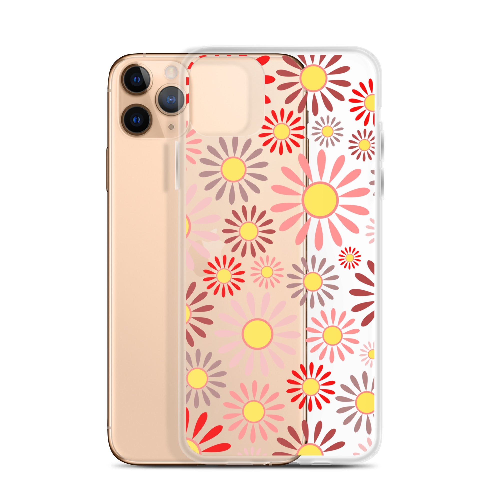 Clear Case for iPhone®- Floral Daisy Design 04