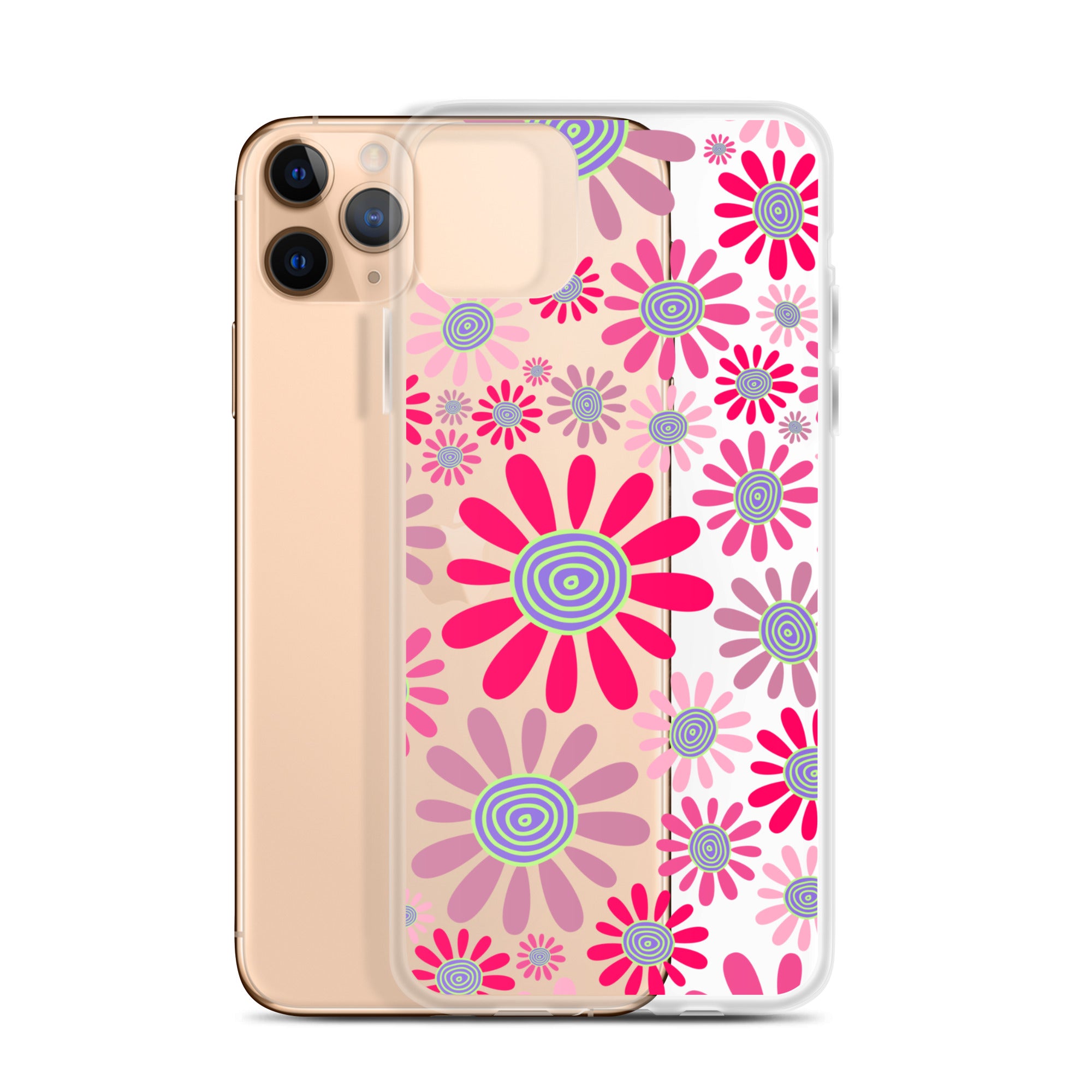 Clear Case for iPhone®- Floral Daisy Design I