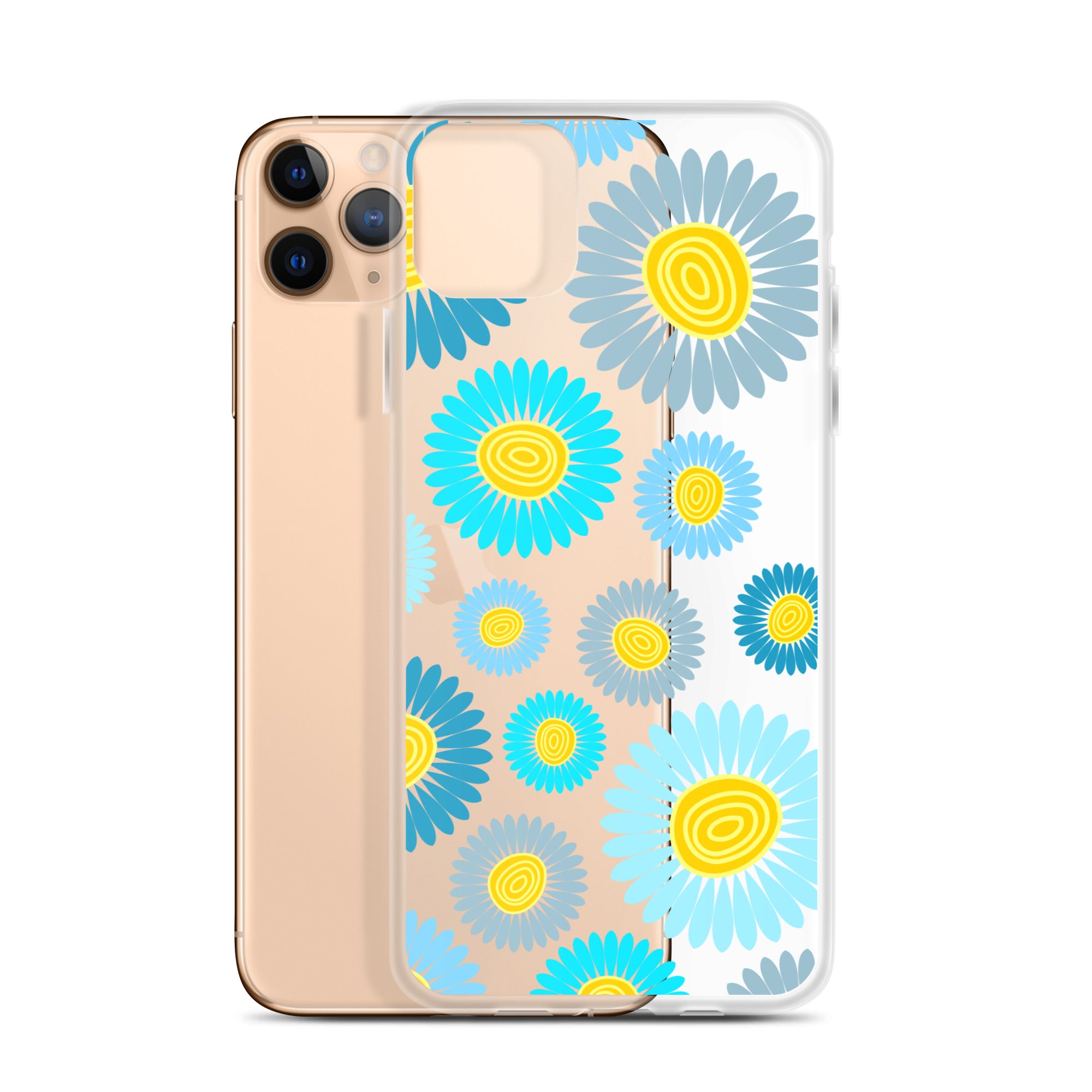 Clear Case for iPhone®- Floral Daisy Design 02