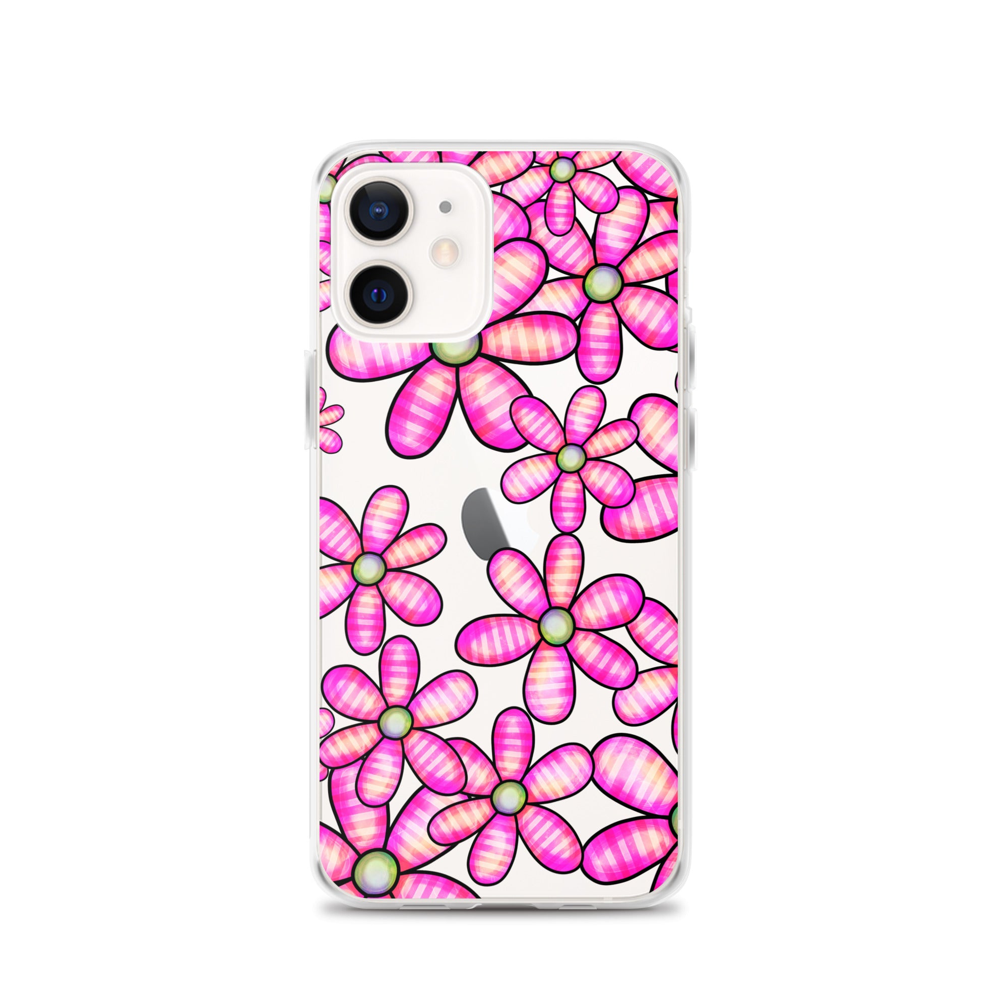 Clear Case for iPhone®- Floral Doodle Design II