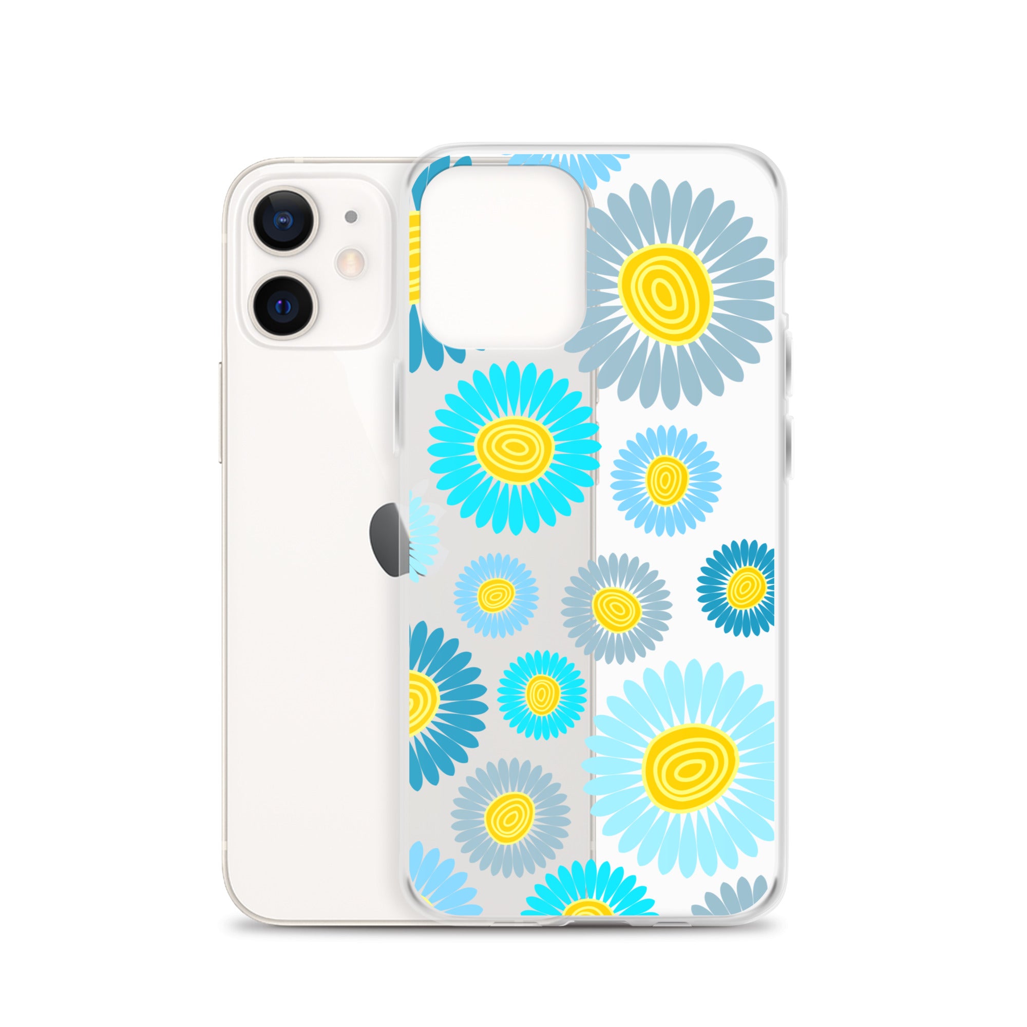 Clear Case for iPhone®- Floral Daisy Design II