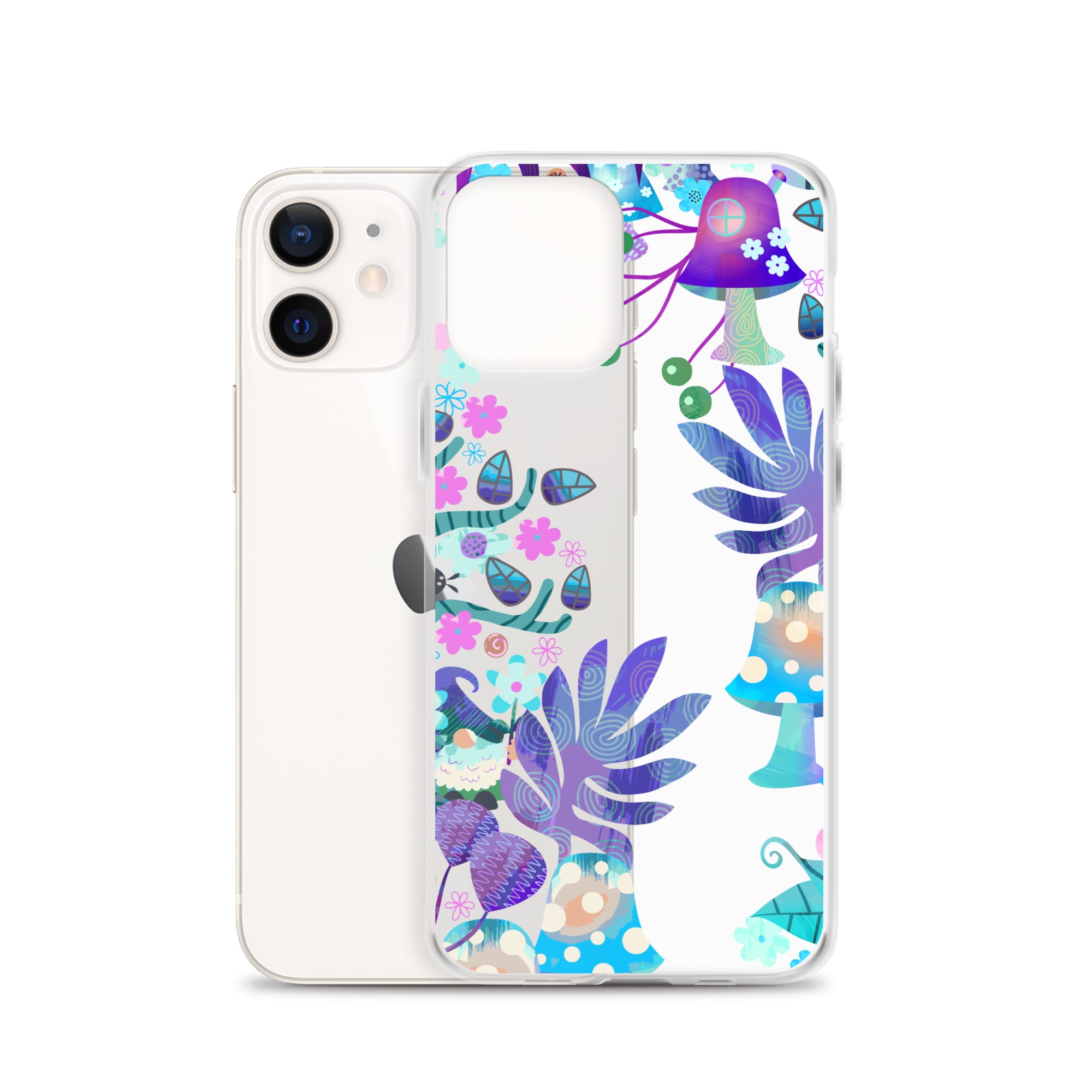 Clear Case for iPhone®- Enchanted Forest Design IV