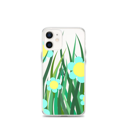 Clear Case for iPhone®- Floral Hedge Design II