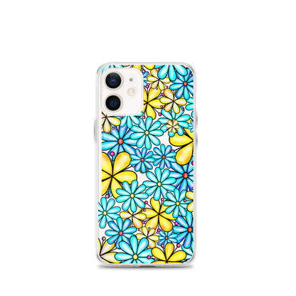 Clear Case for iPhone®- Floral Doodle Design I