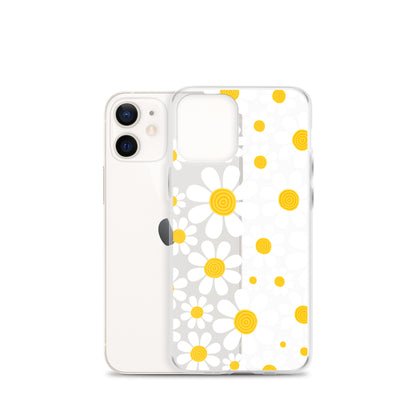 Clear Case for iPhone®- Floral Daisy Design III