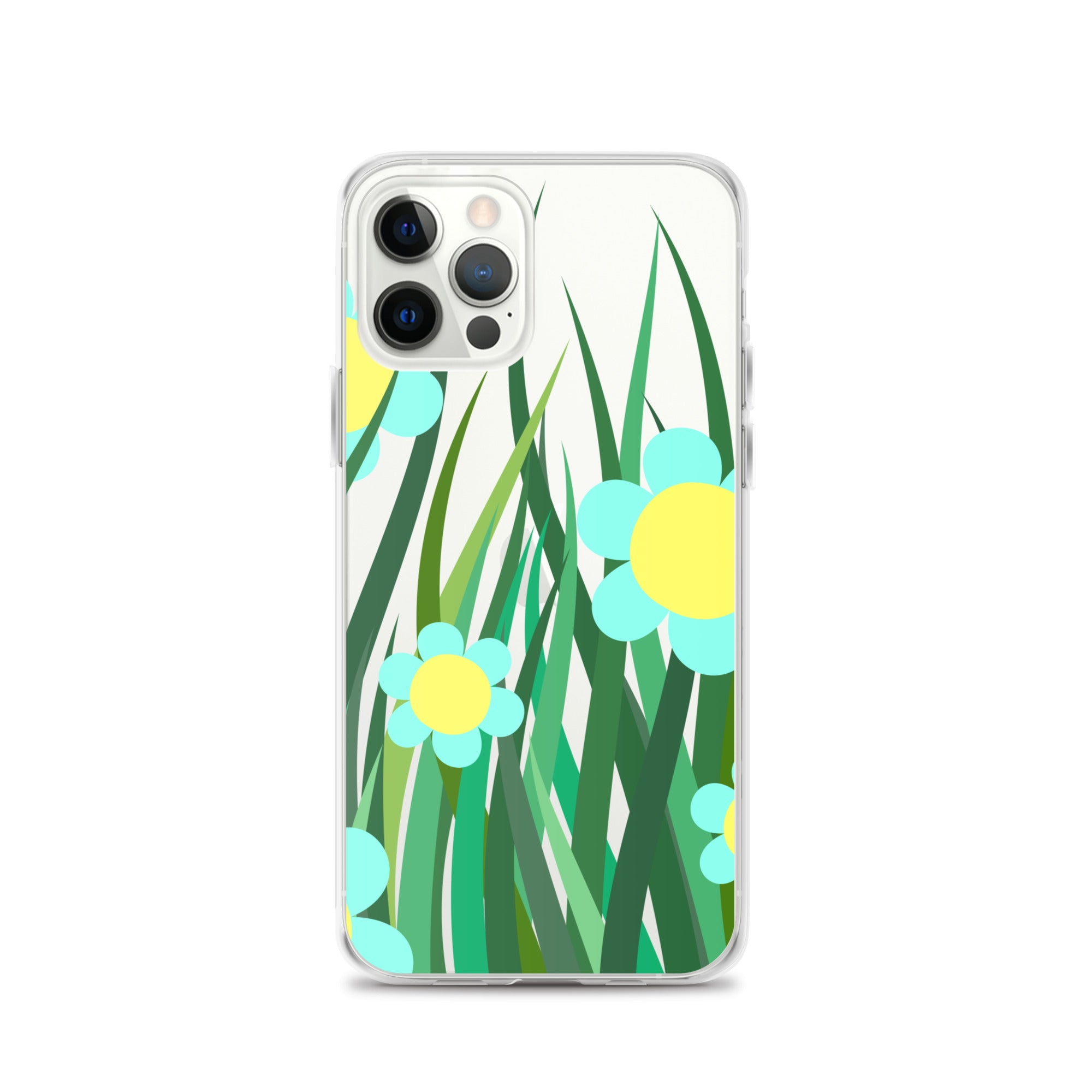 Clear Case for iPhone®- Floral Hedge Design 02