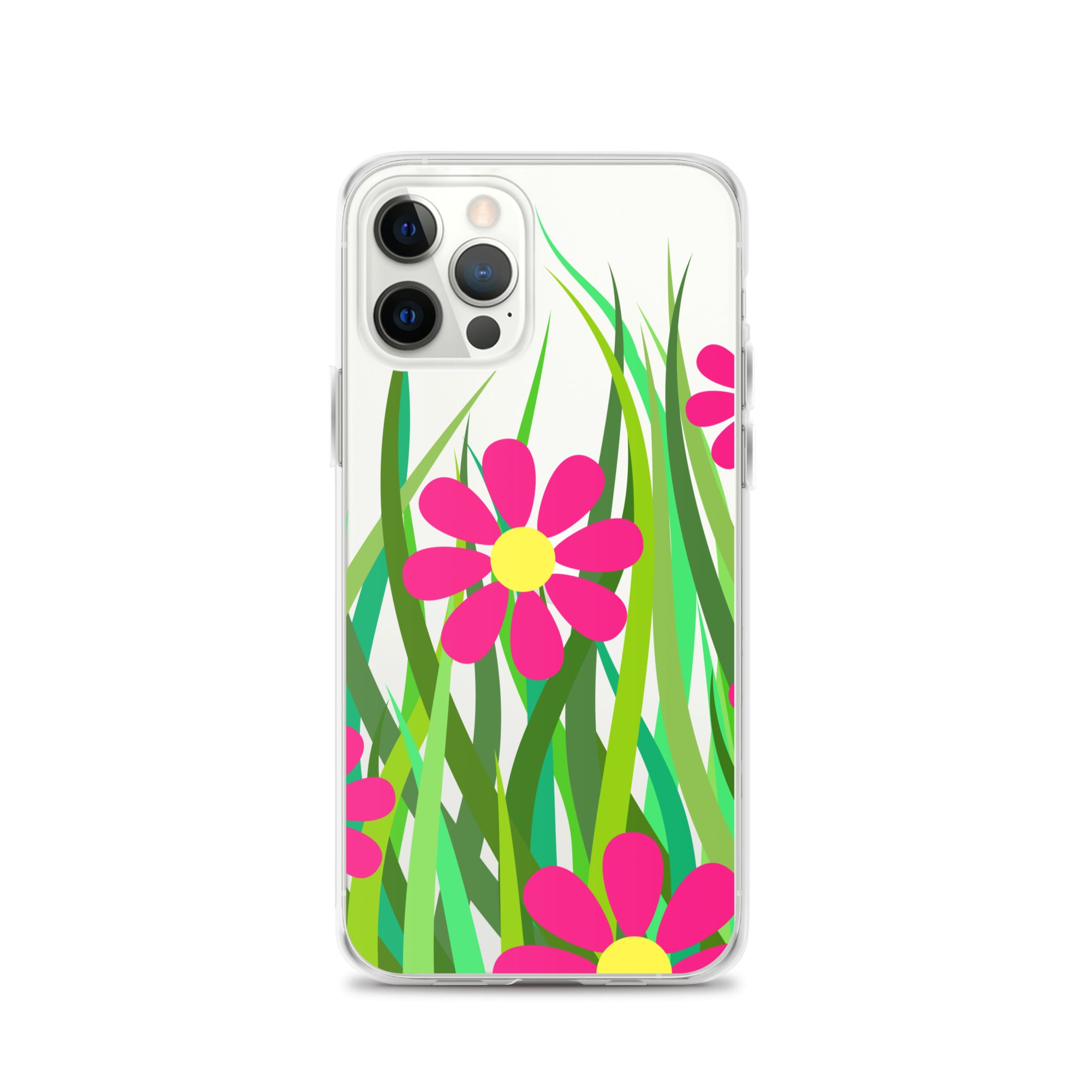 Clear Case for iPhone®- Floral Hedge Design I