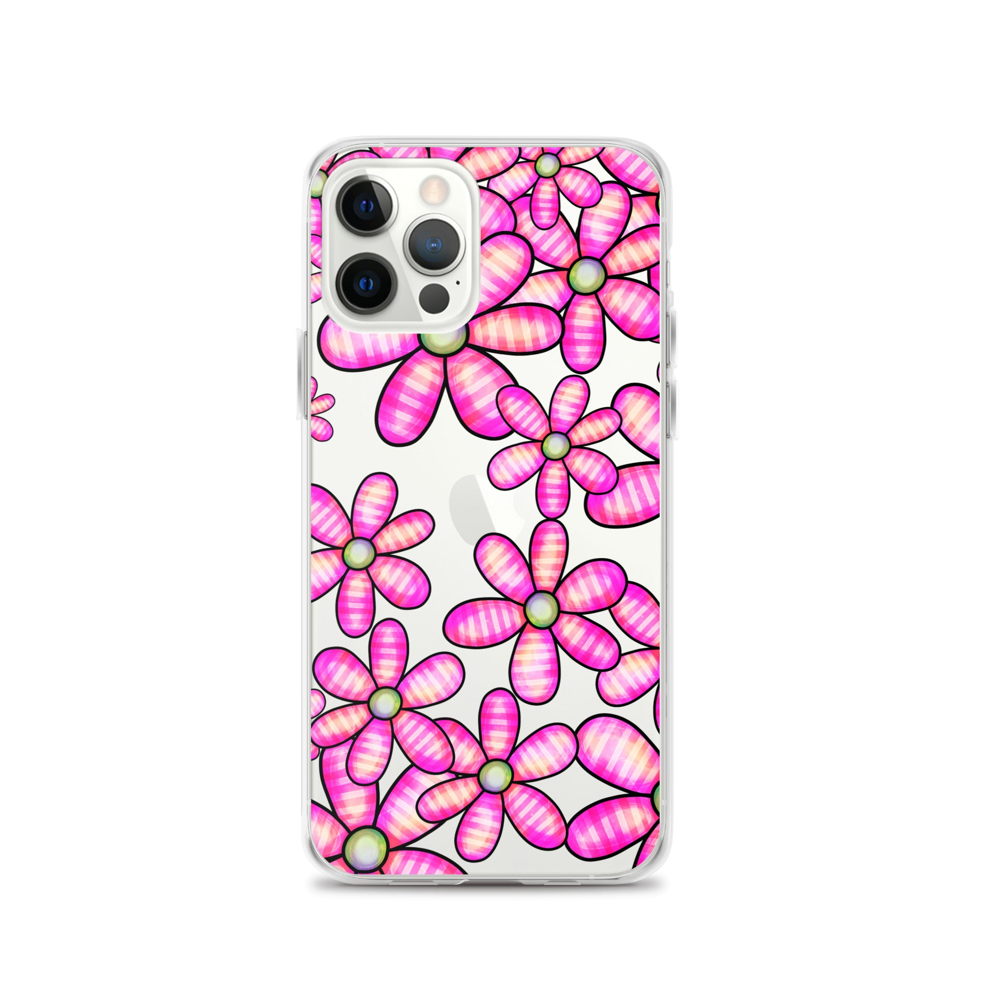 Clear Case for iPhone®- Floral Doodle Design II