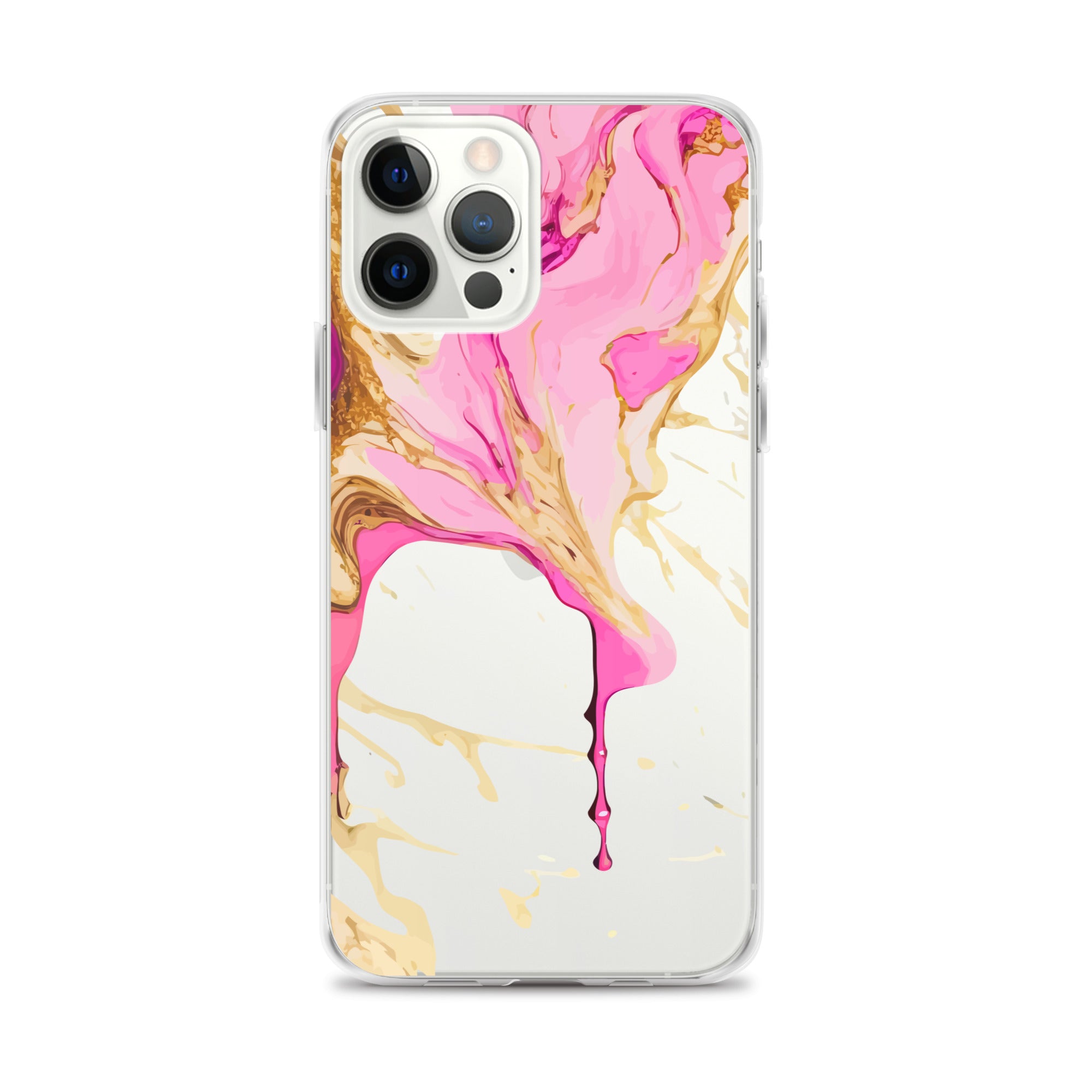 Clear Case for iPhone®- Alchohol Ink Design II