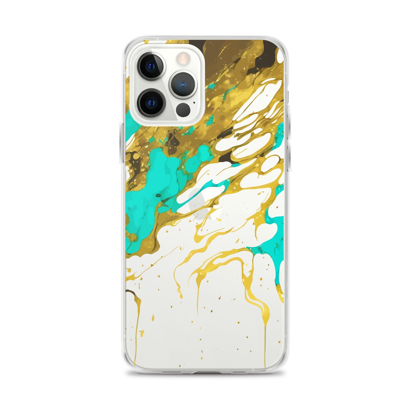 Clear Case for iPhone®- Alchohol Ink Design I