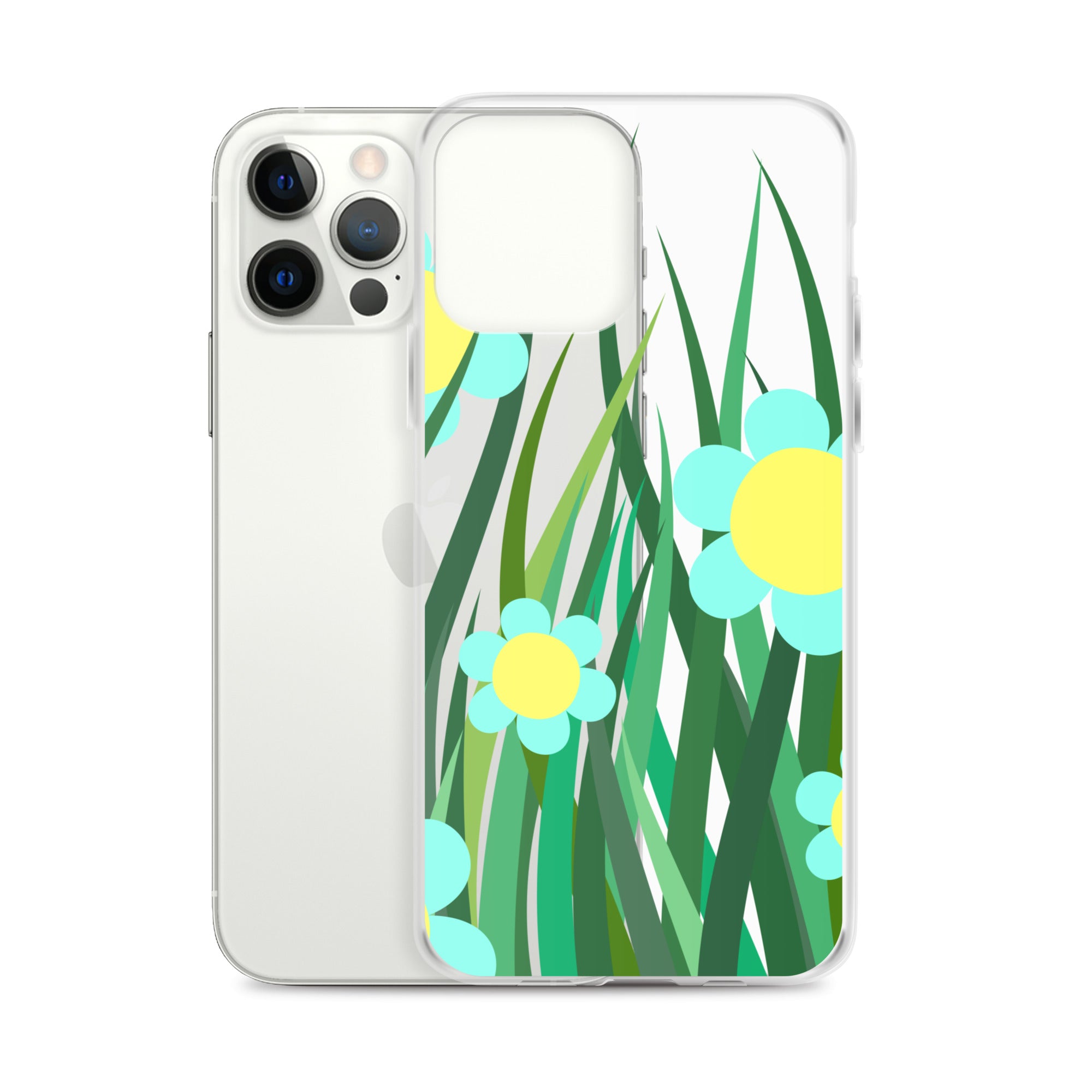 Clear Case for iPhone®- Floral Hedge Design II