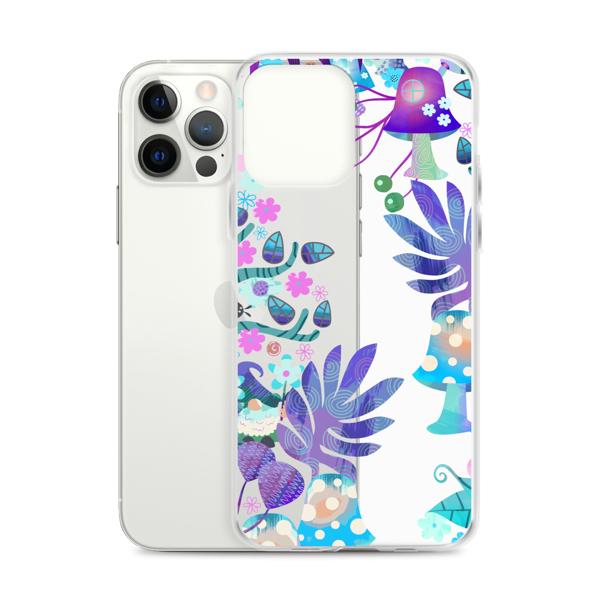 Clear Case for iPhone®- Enchanted Forest Design 04