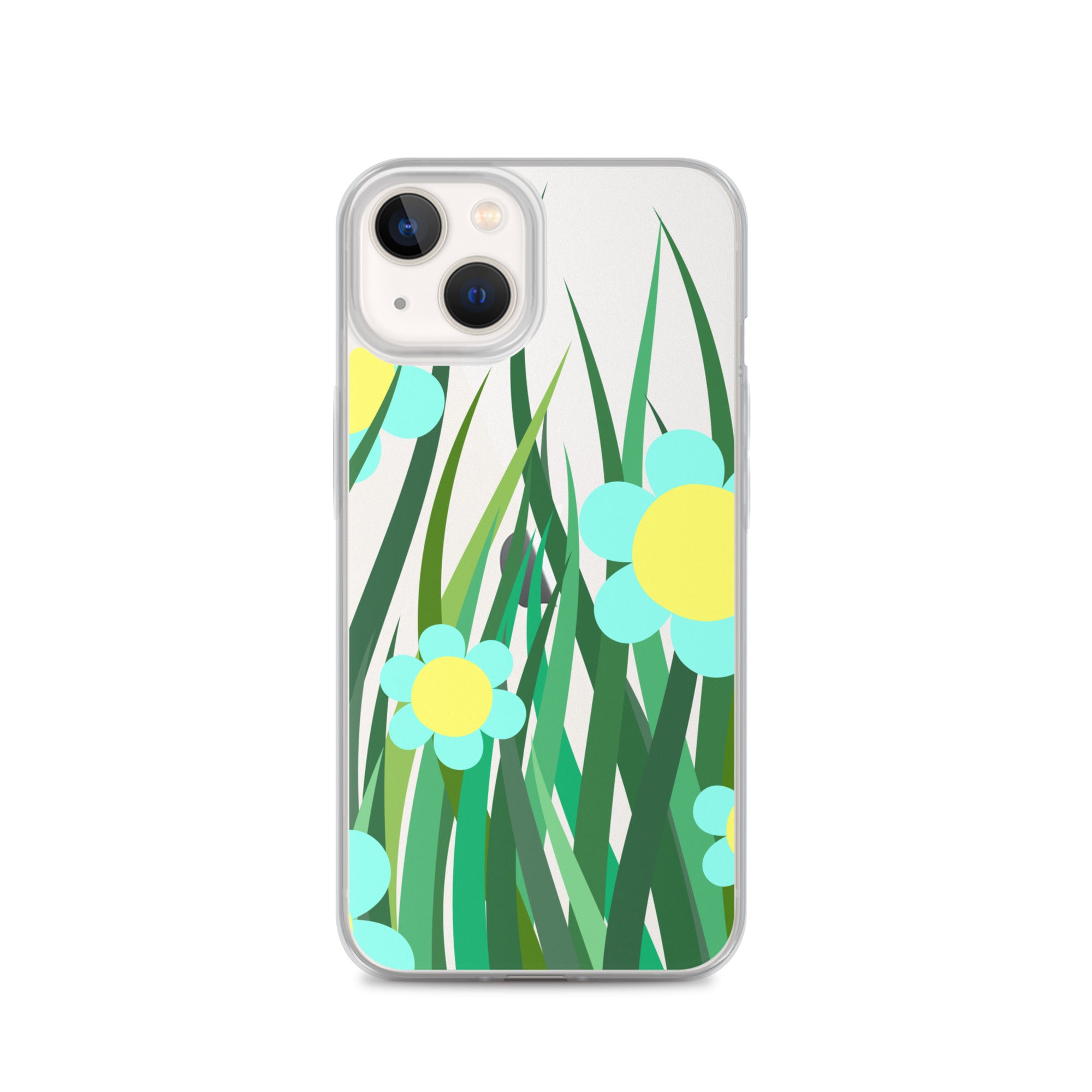 Clear Case for iPhone®- Floral Hedge Design 02