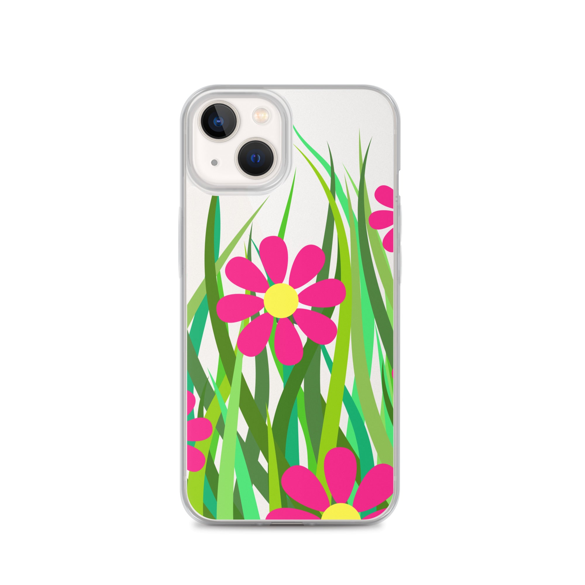 Clear Case for iPhone®- Floral Hedge Design I