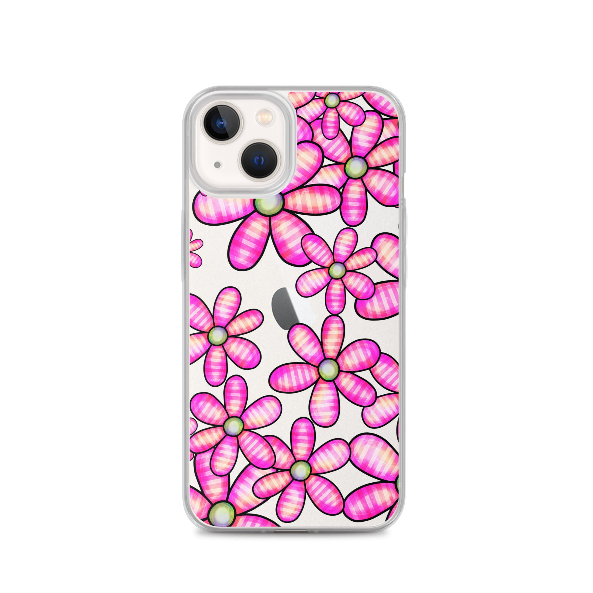 Clear Case for iPhone®- Floral Doodle Design II