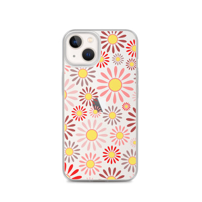 Clear Case for iPhone®- Floral Daisy Design IV