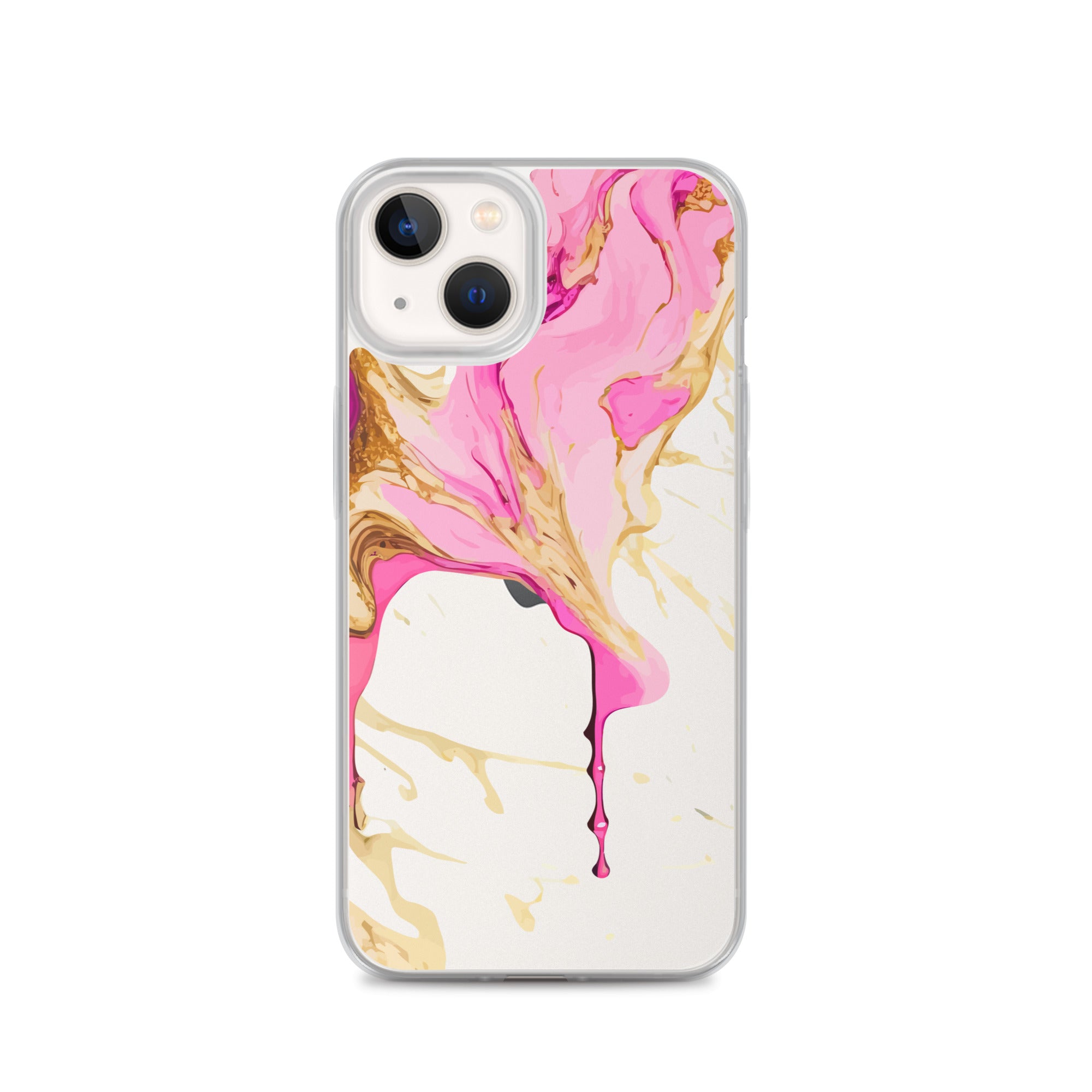 Clear Case for iPhone®- Alchohol Ink Design II