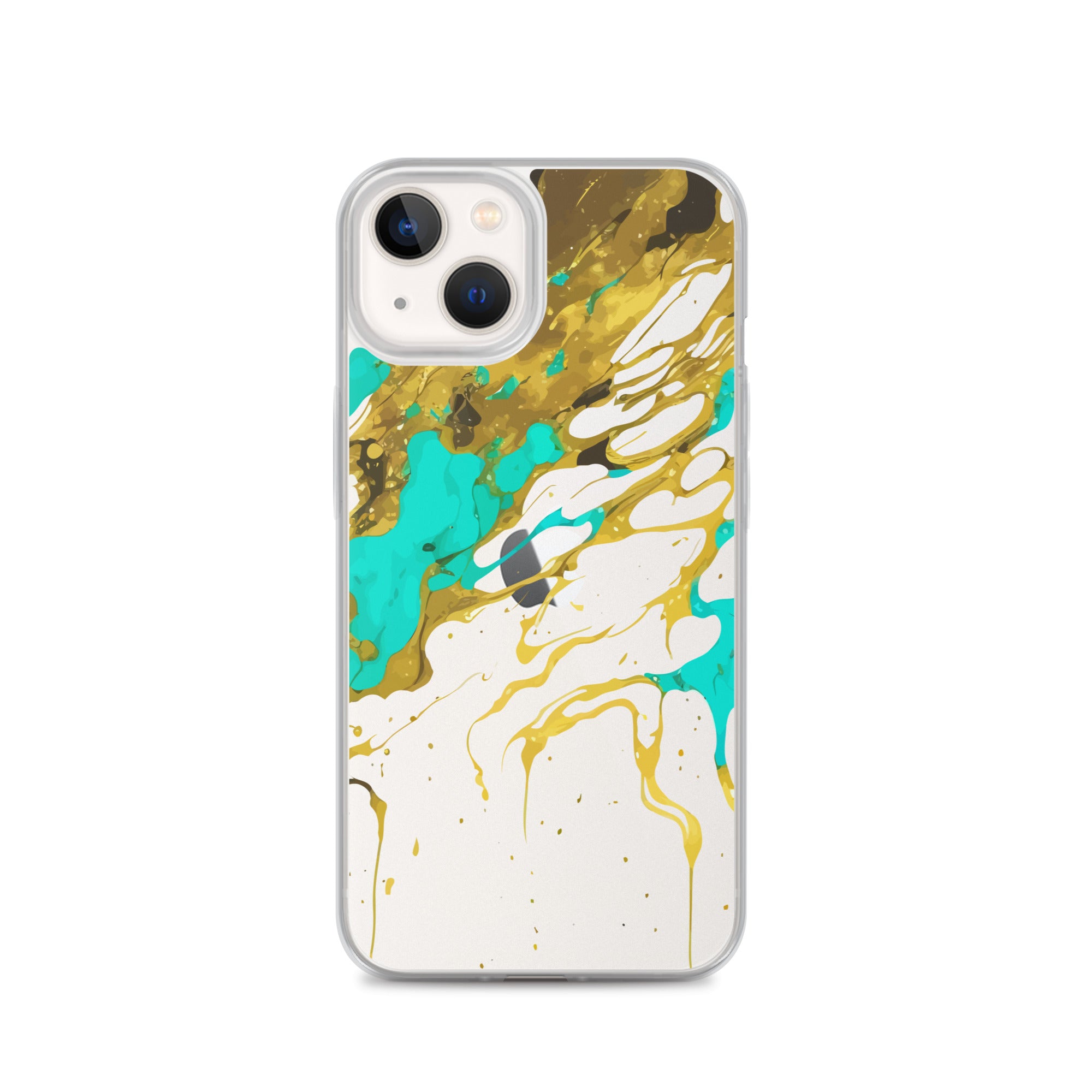 Clear Case for iPhone®- Alchohol Ink Design I