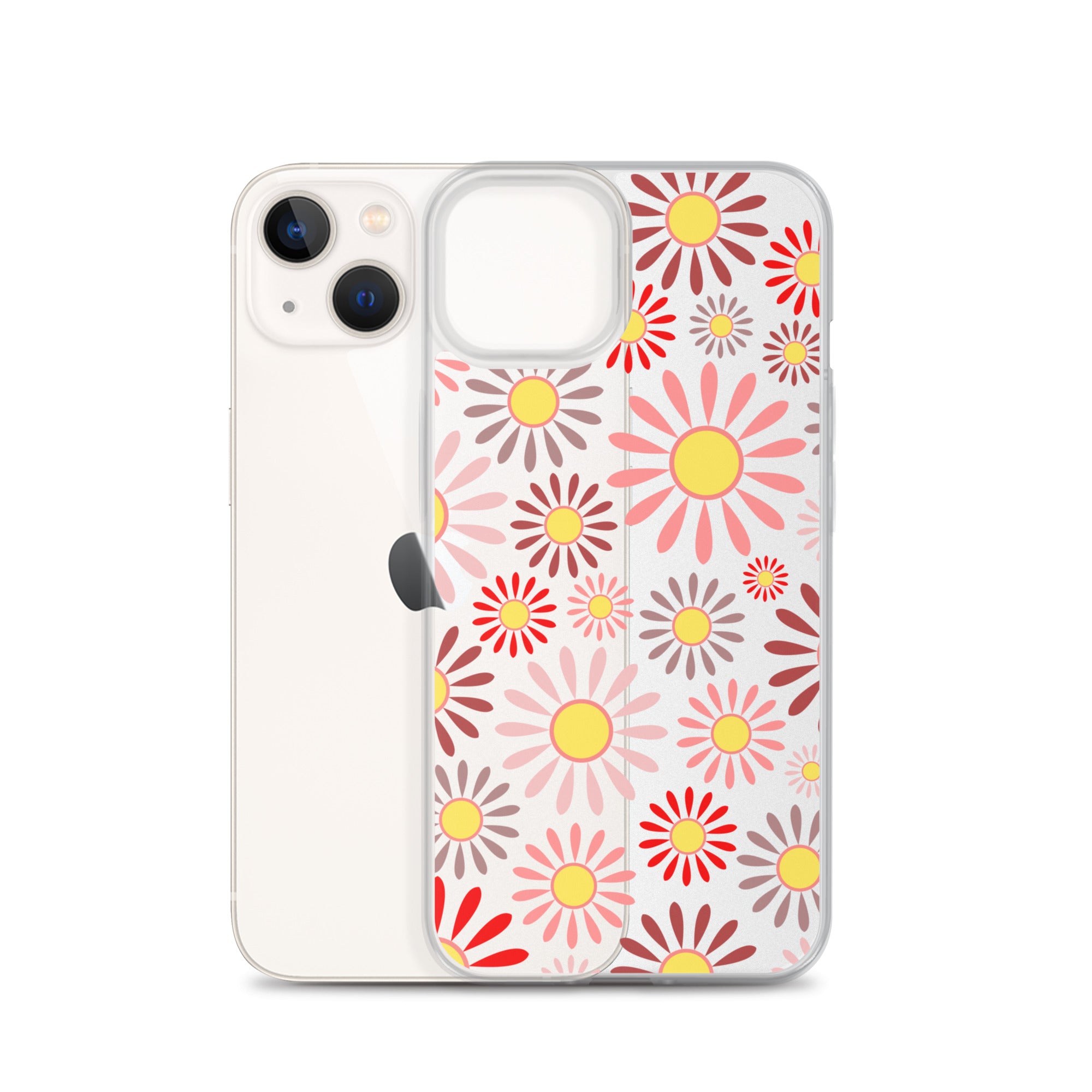 Clear Case for iPhone®- Floral Daisy Design 04