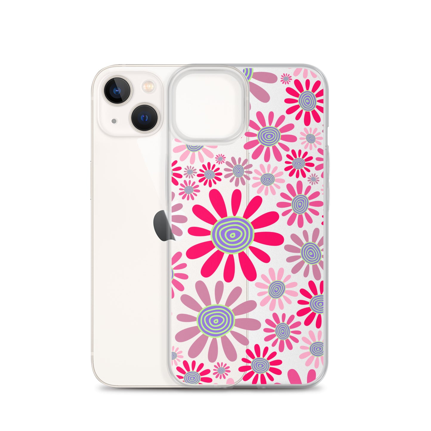 Clear Case for iPhone®- Floral Daisy Design I