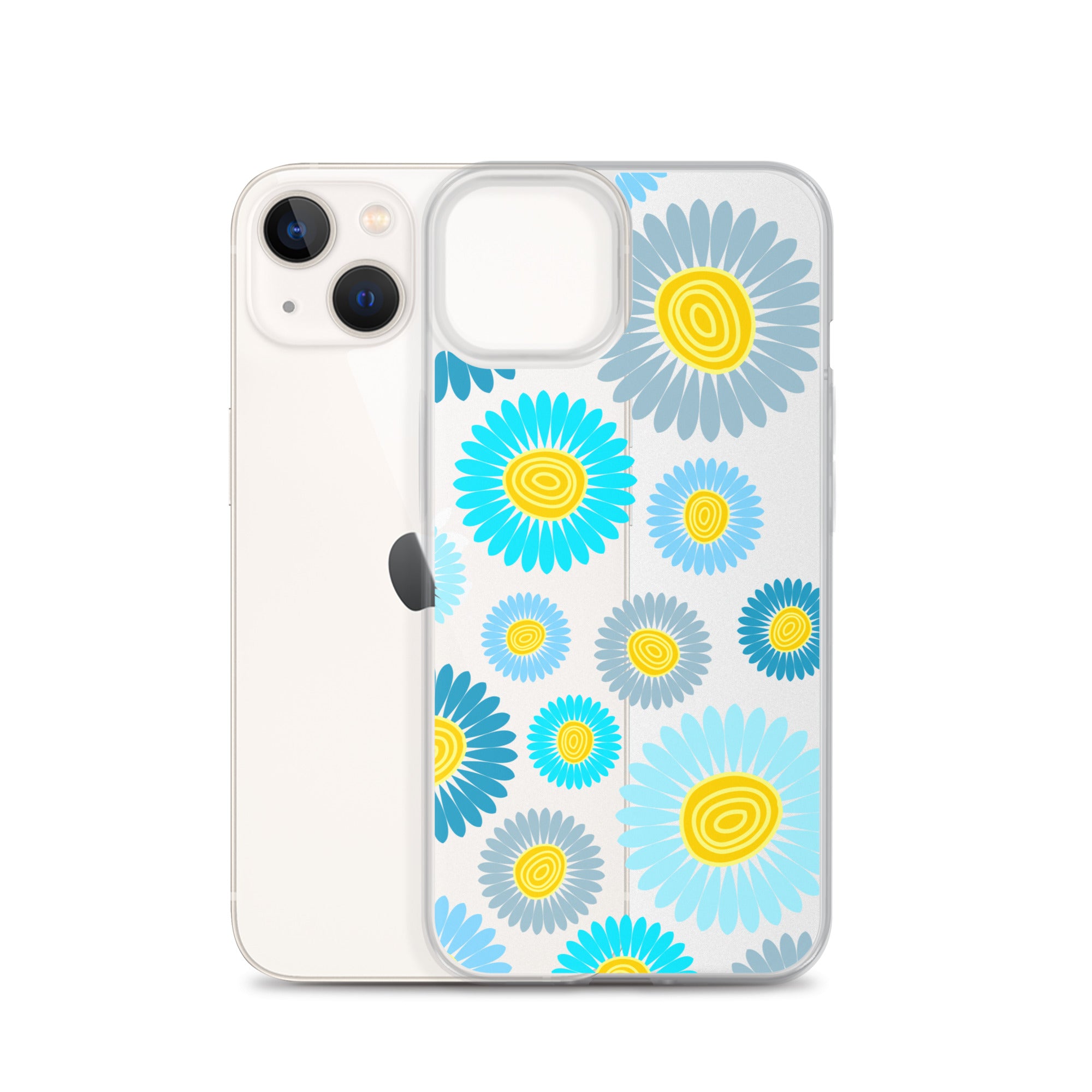 Clear Case for iPhone®- Floral Daisy Design II