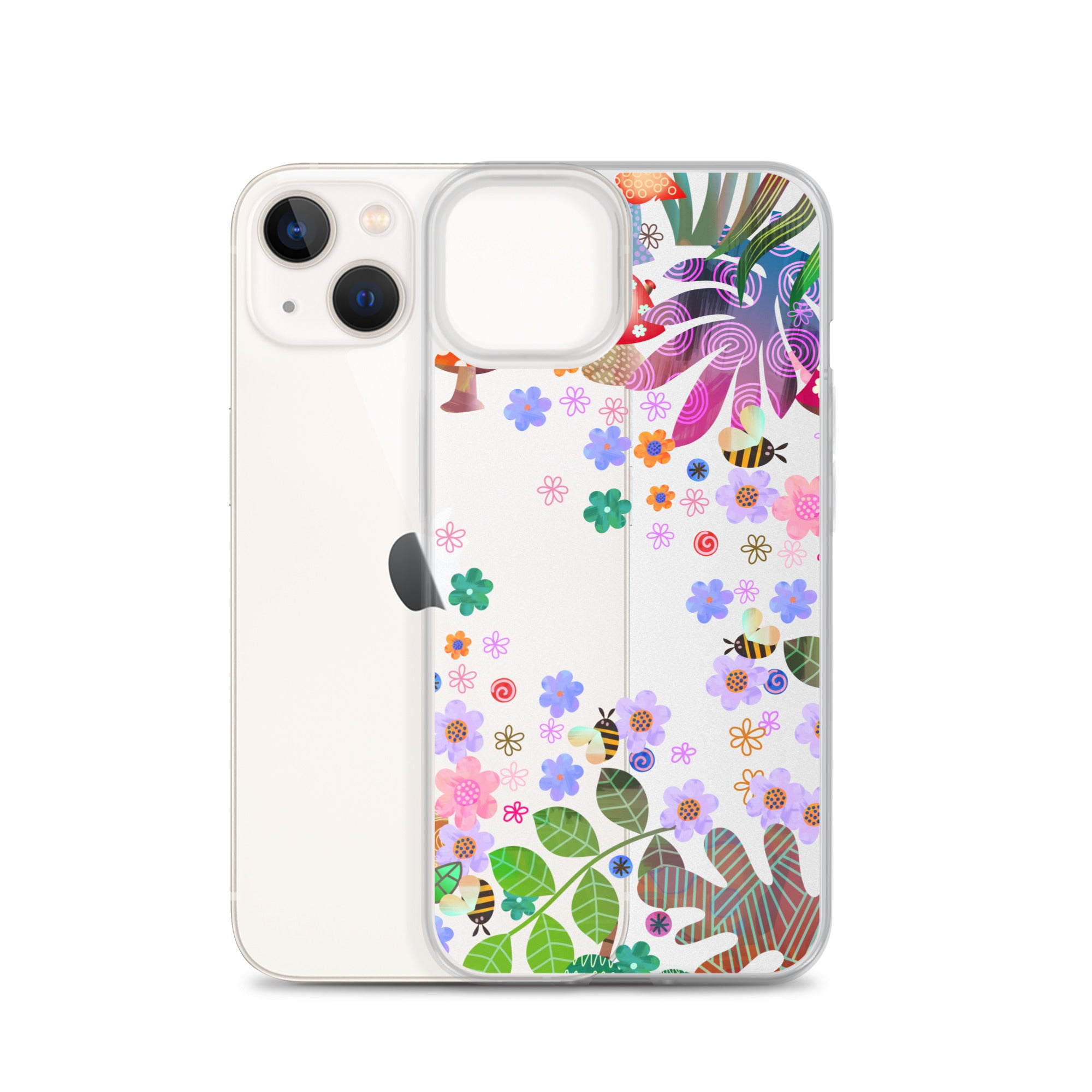 Clear Case for iPhone®- Enchanted Forest Design V