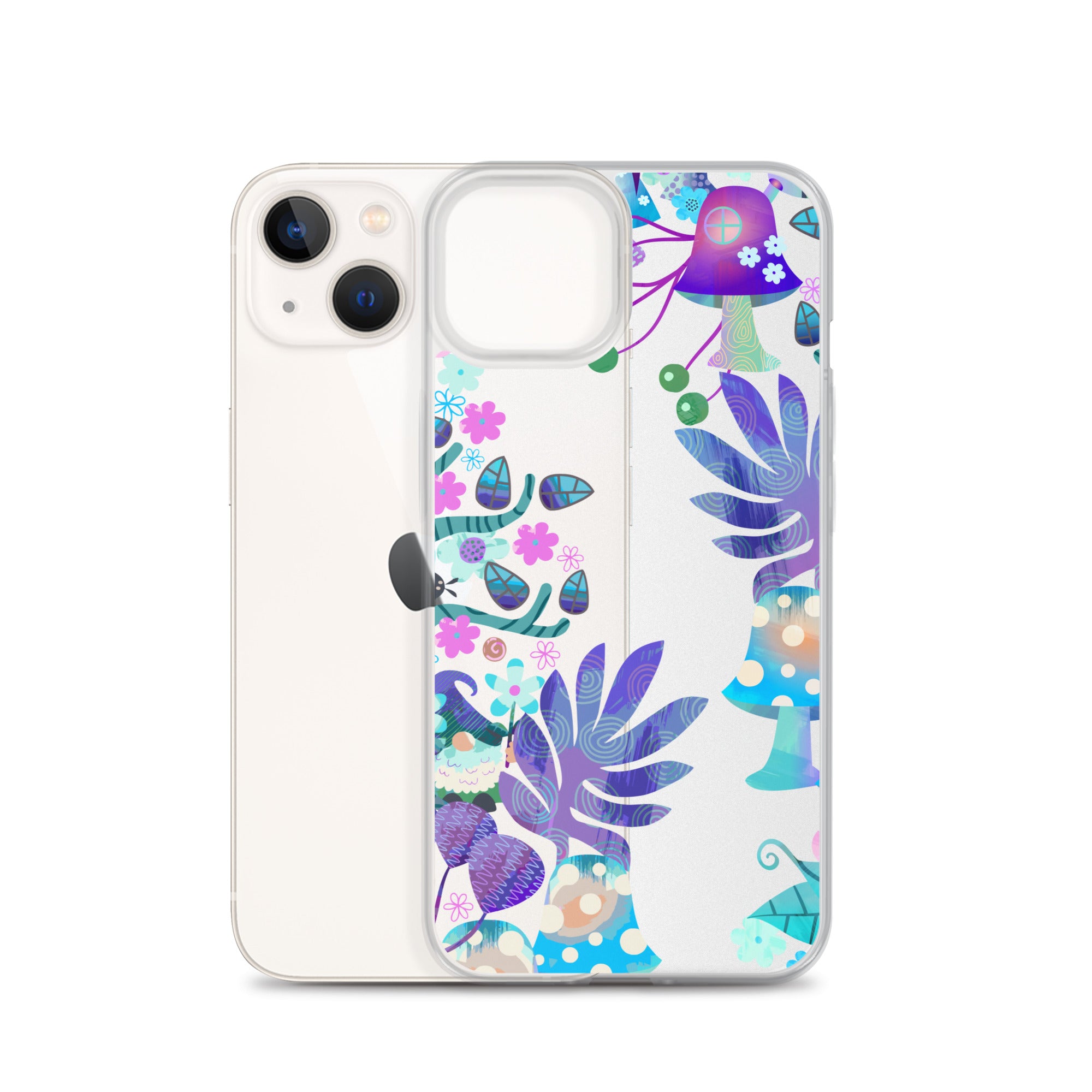 Clear Case for iPhone®- Enchanted Forest Design IV