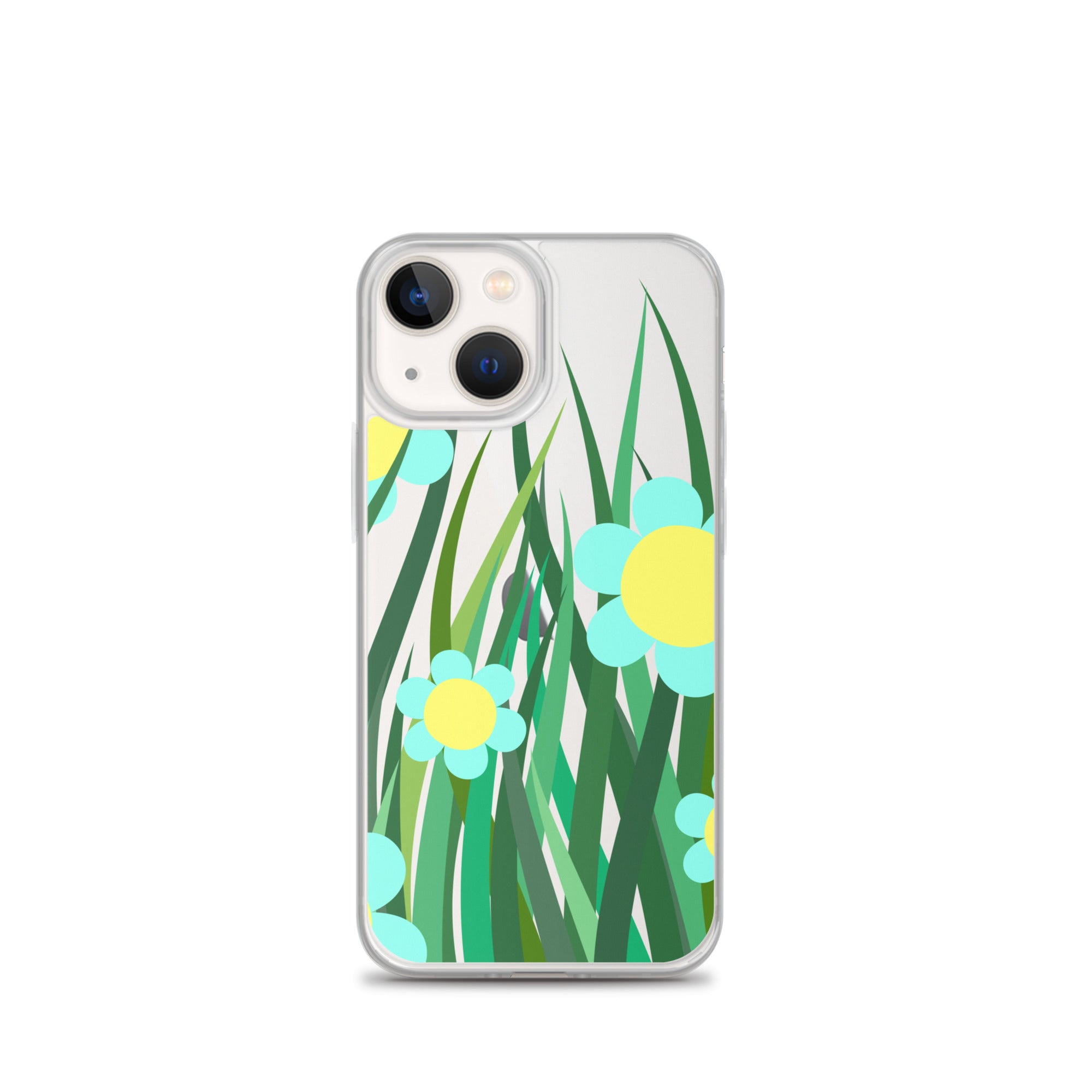 Clear Case for iPhone®- Floral Hedge Design 02