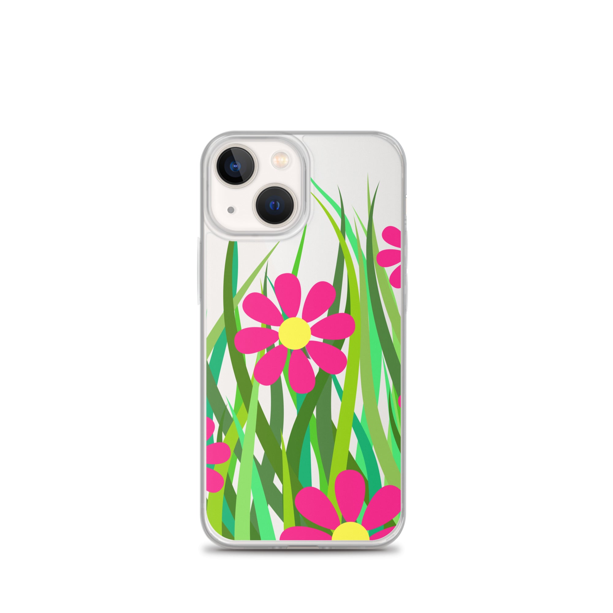 Clear Case for iPhone®- Floral Hedge Design I