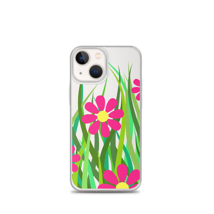 Clear Case for iPhone®- Floral Hedge Design I