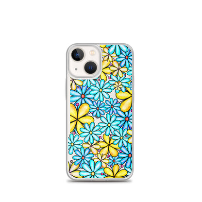 Clear Case for iPhone®- Floral Doodle Design I