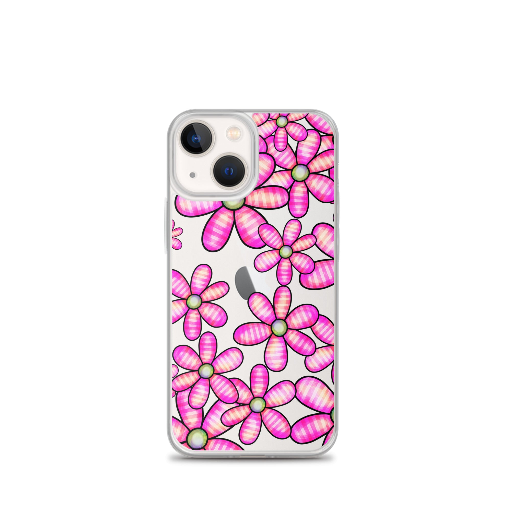 Clear Case for iPhone®- Floral Doodle Design II