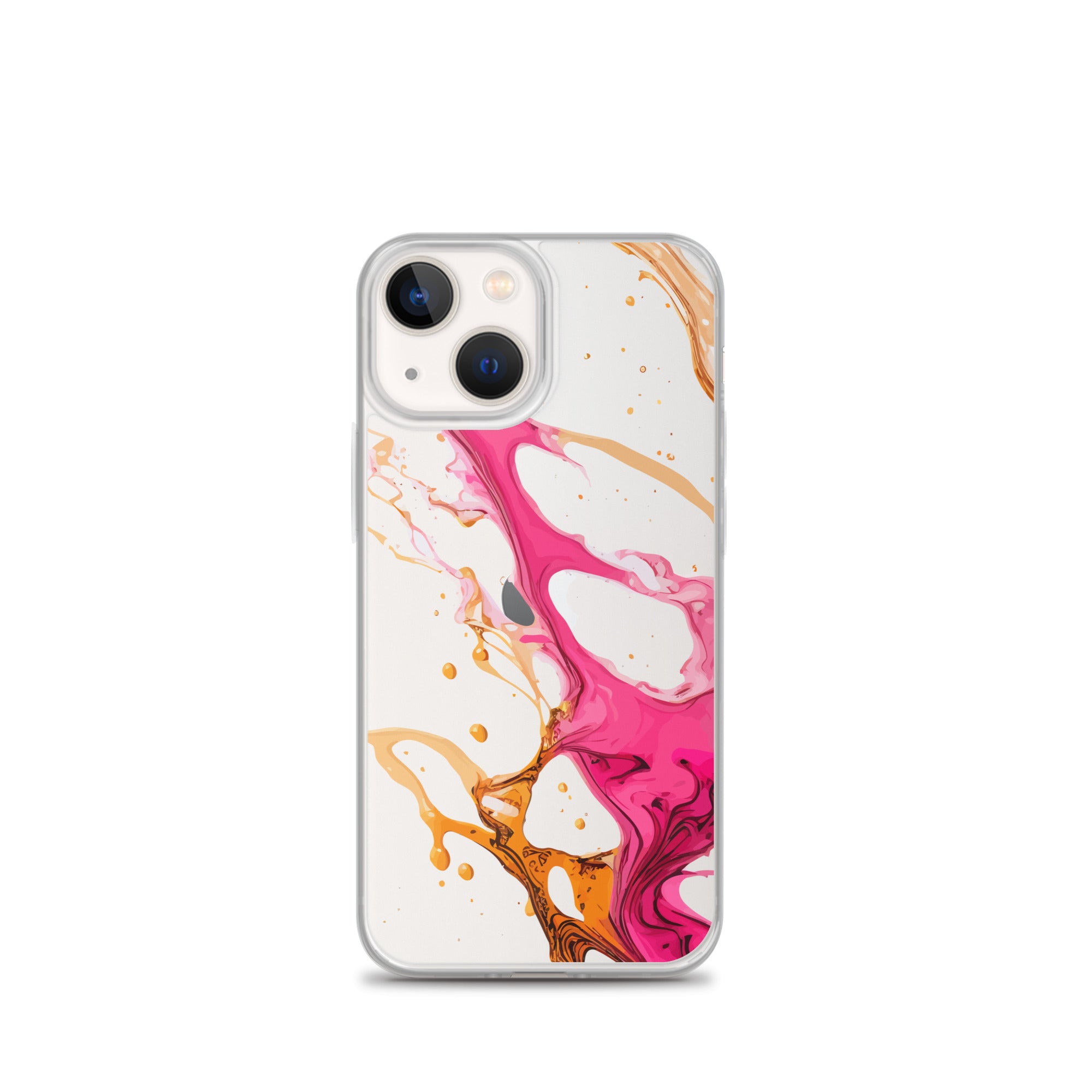 Clear Case for iPhone®- Alchohol Ink Design IV