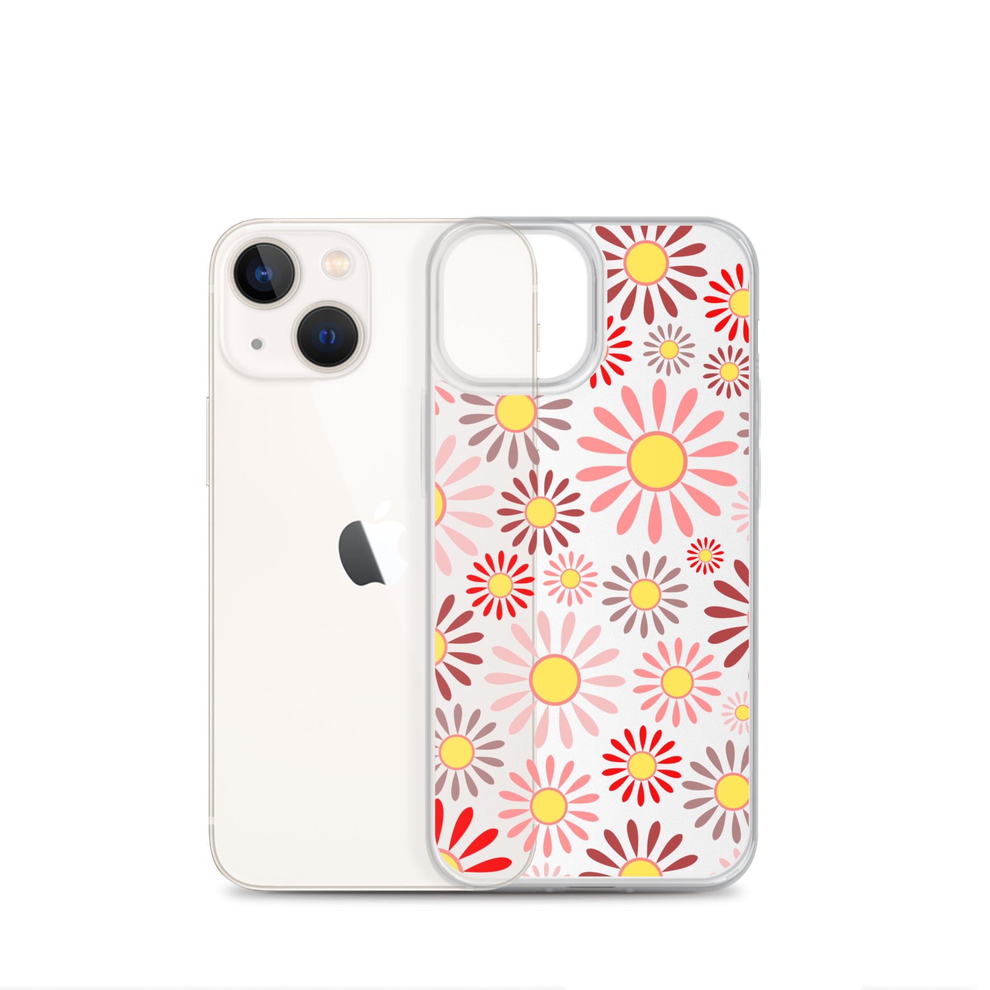 Clear Case for iPhone®- Floral Daisy Design 04