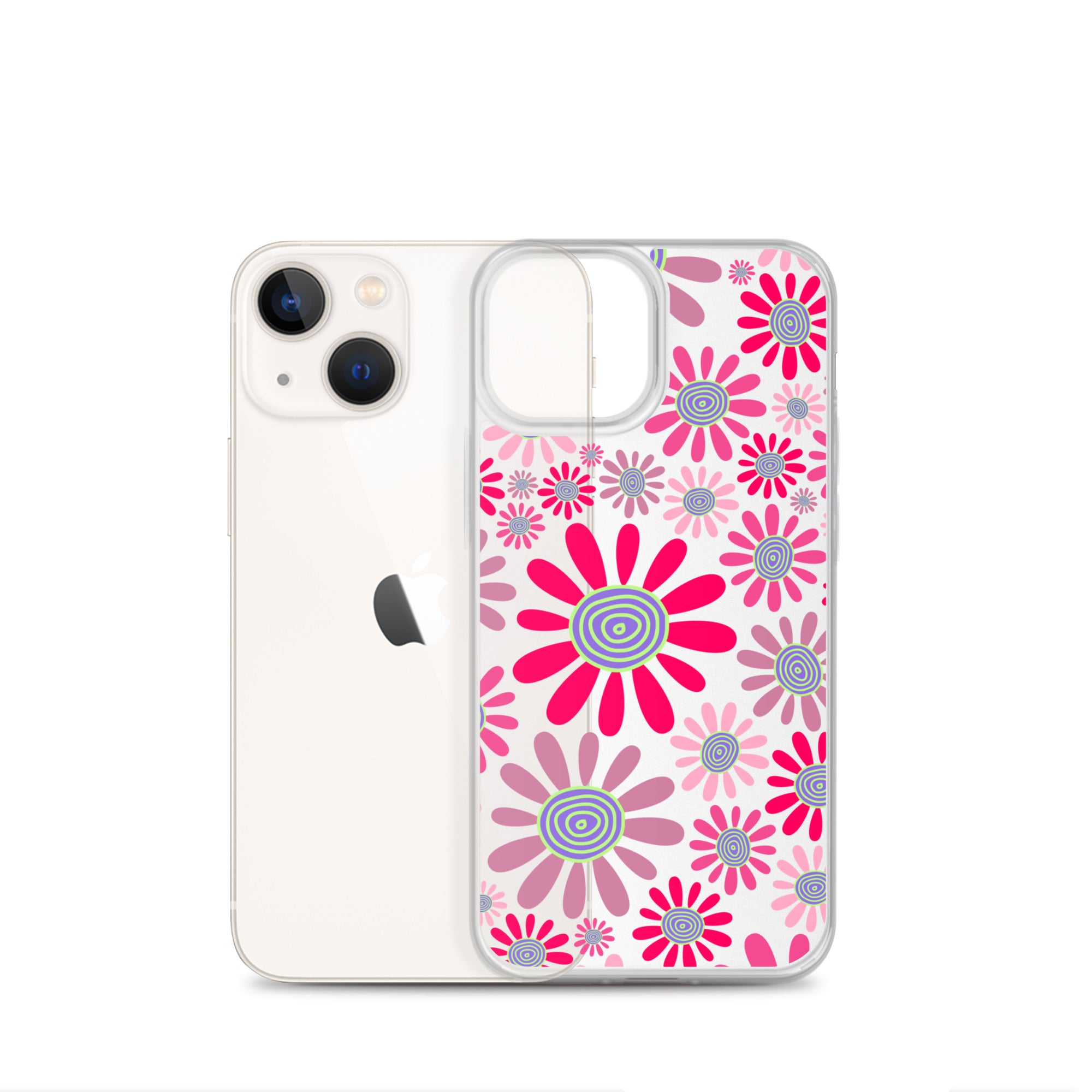 Clear Case for iPhone®- Floral Daisy Design I