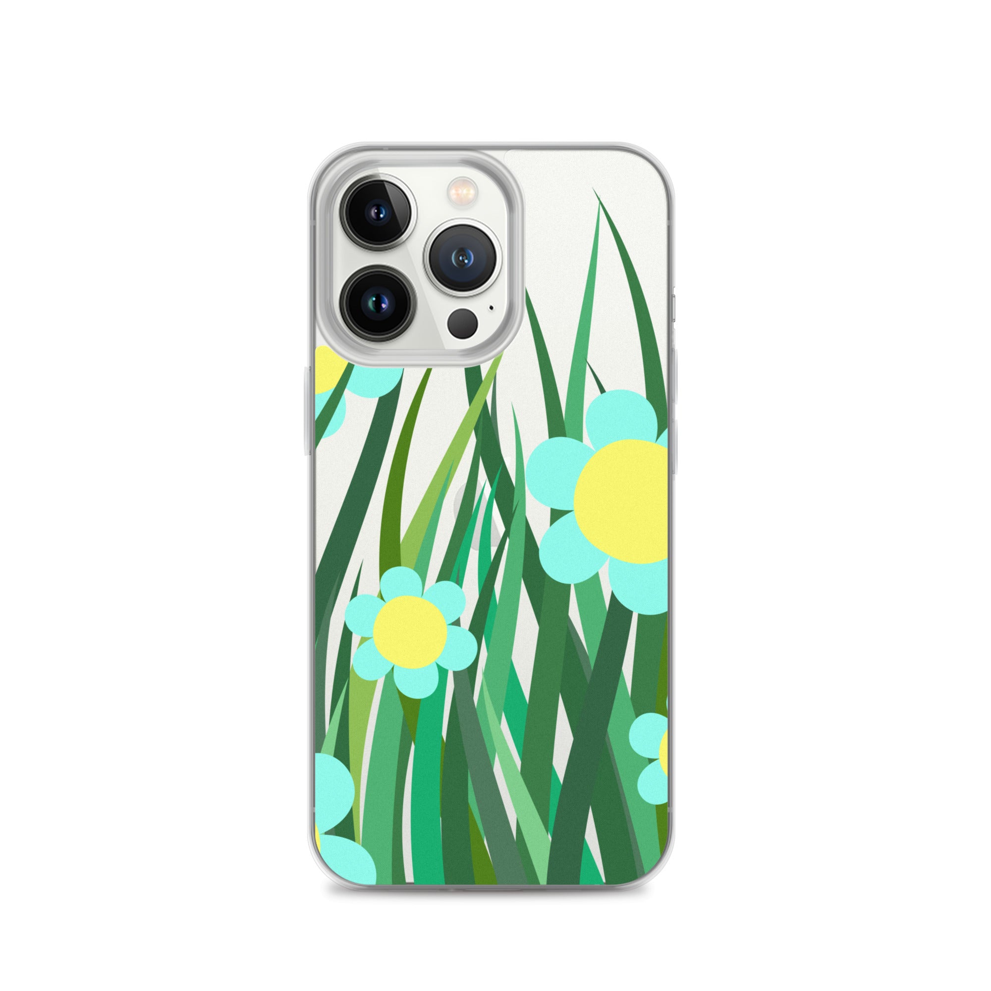 Clear Case for iPhone®- Floral Hedge Design 02