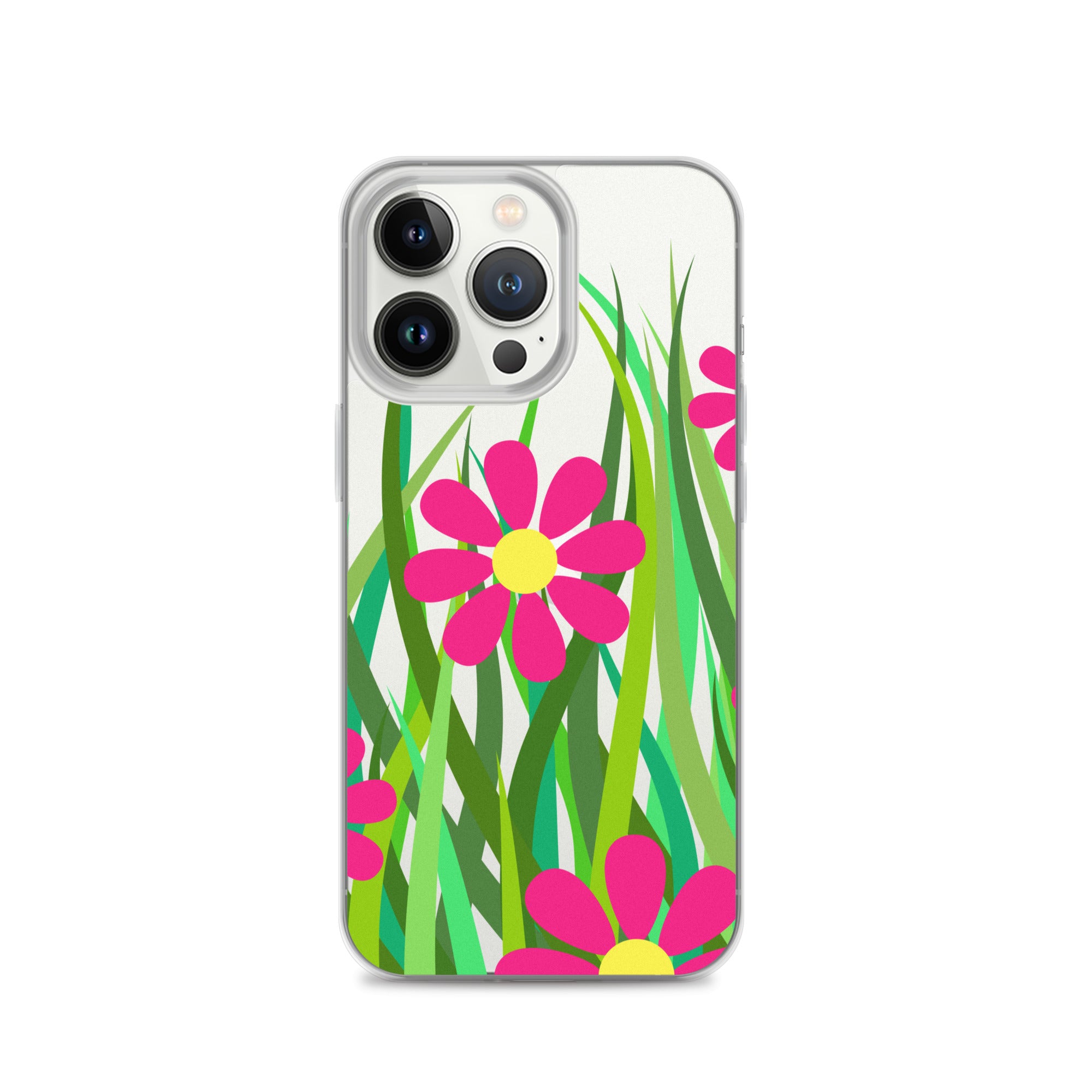 Clear Case for iPhone®- Floral Hedge Design I