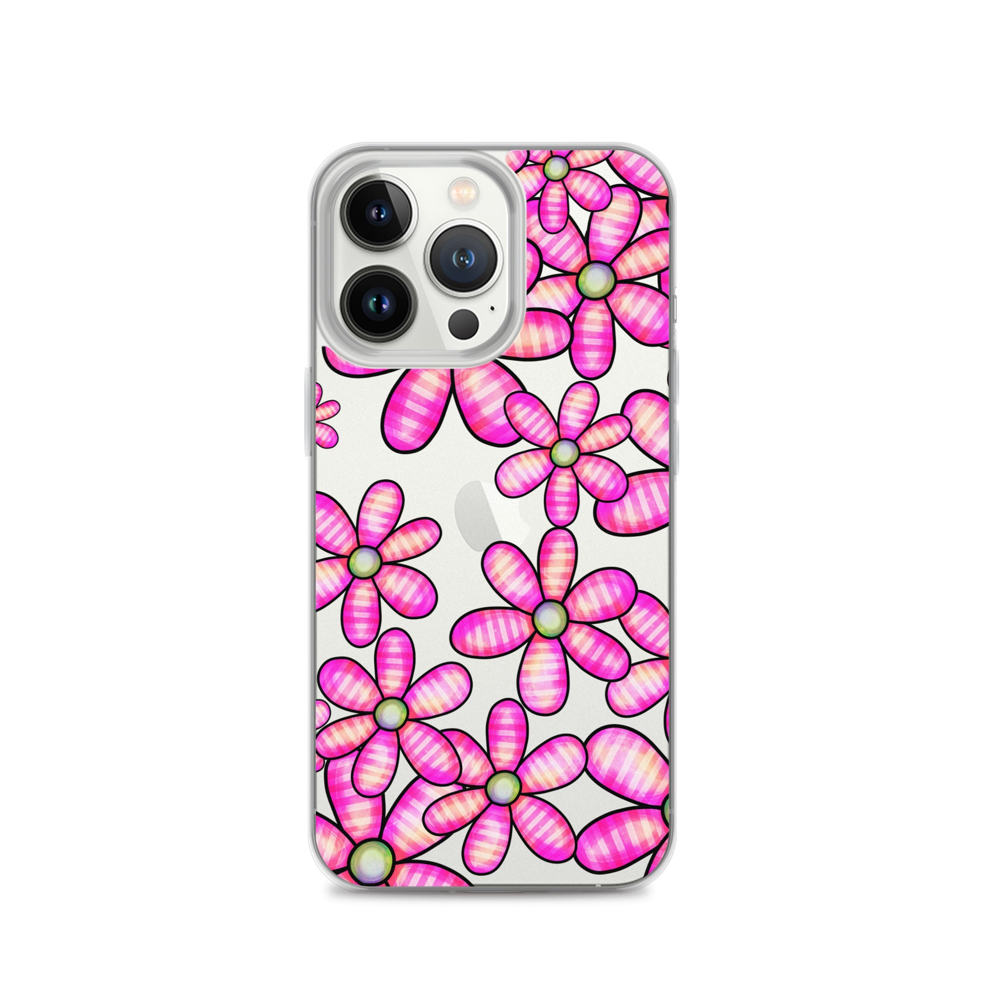 Clear Case for iPhone®- Floral Doodle Design II