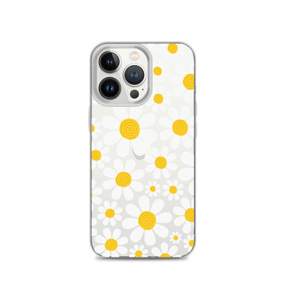Clear Case for iPhone®- Floral Daisy Design III