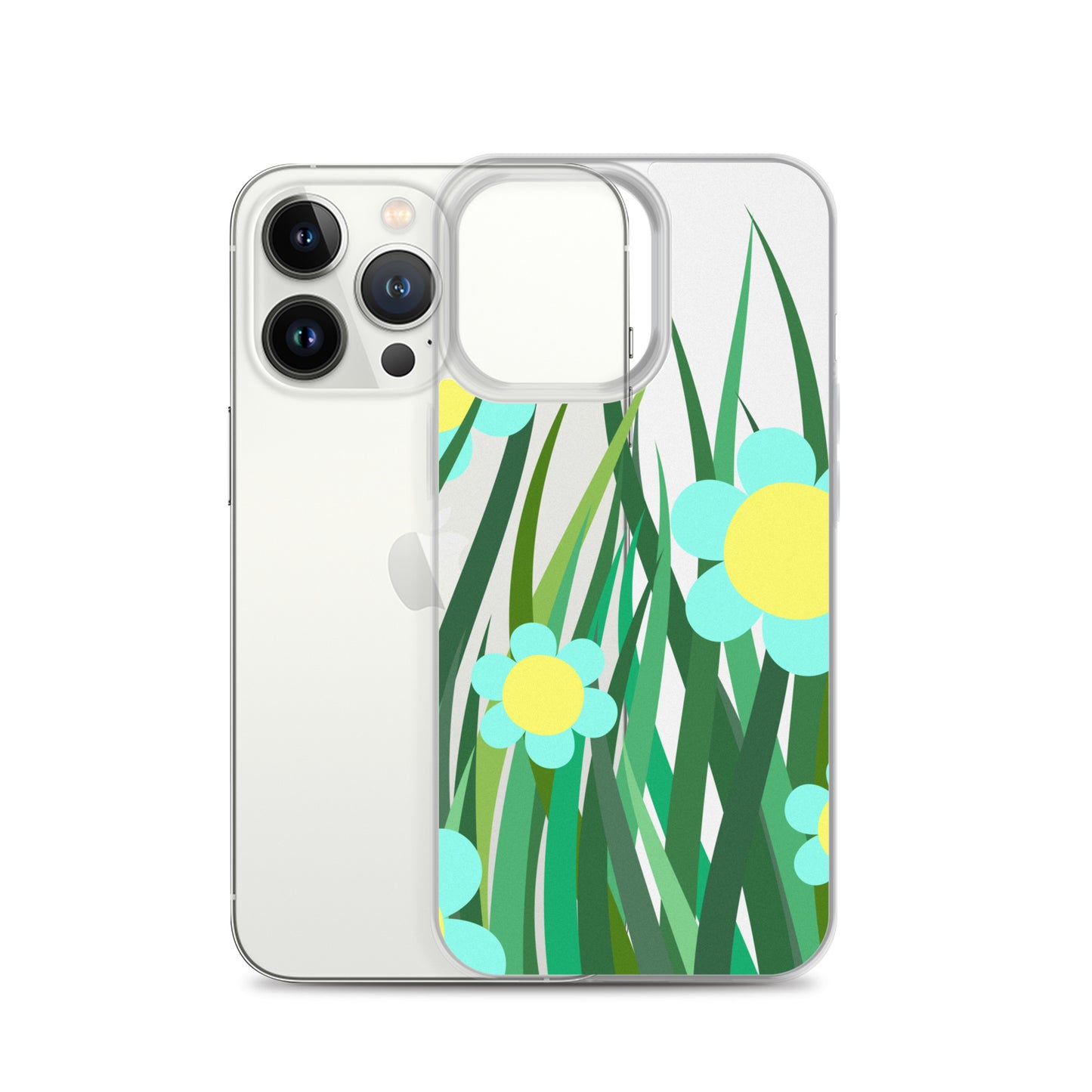 Clear Case for iPhone®- Floral Hedge Design II