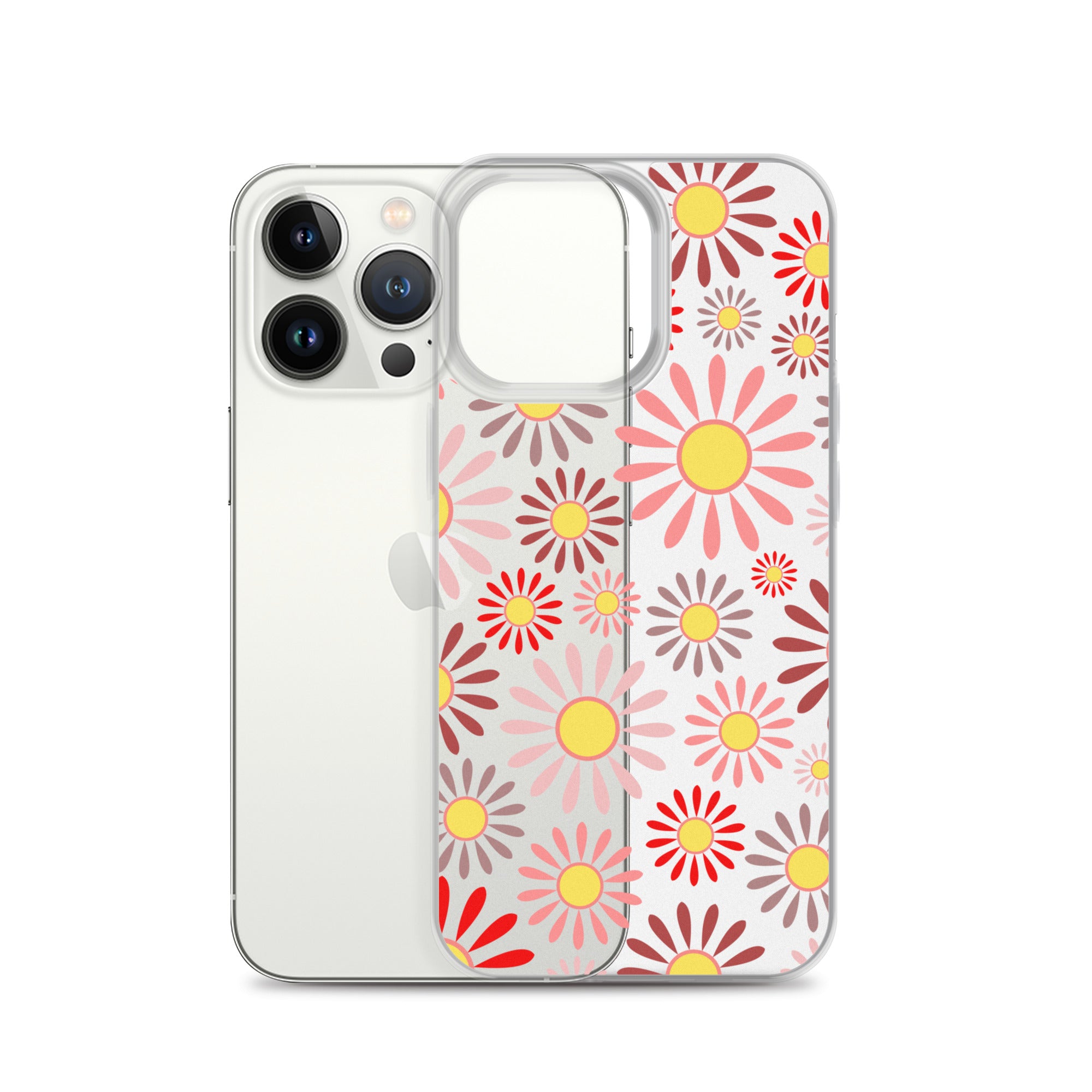 Clear Case for iPhone®- Floral Daisy Design 04