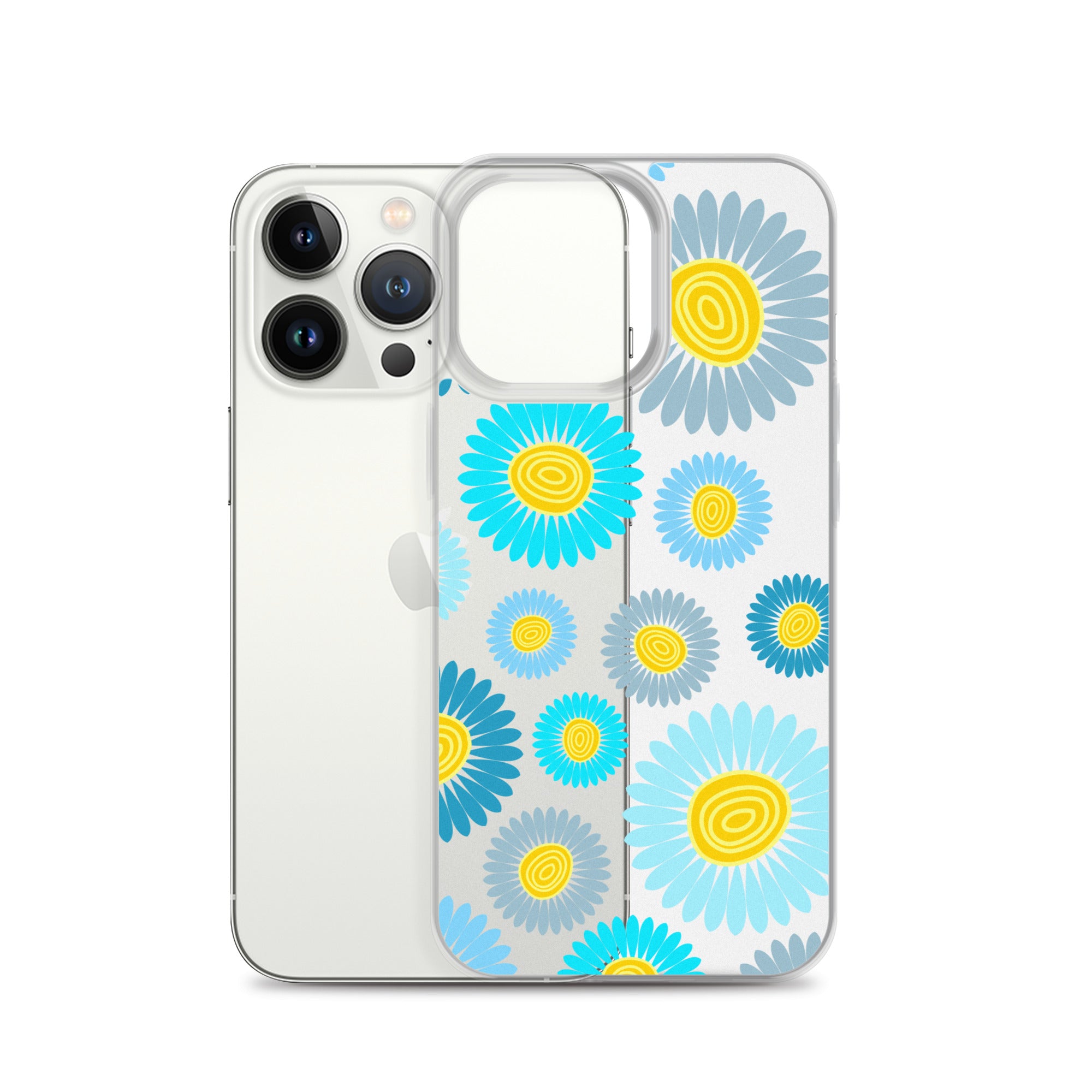 Clear Case for iPhone®- Floral Daisy Design 02