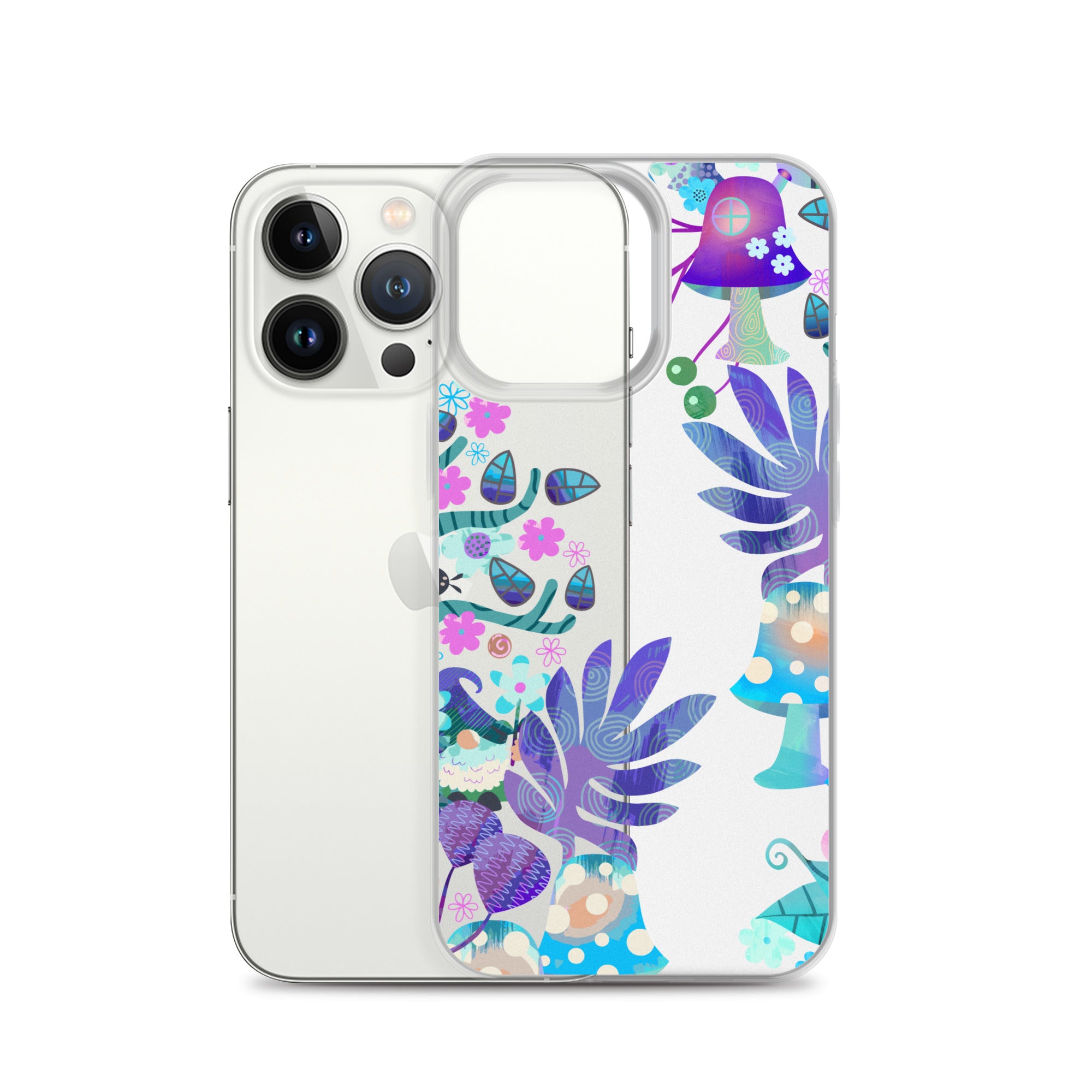 Clear Case for iPhone®- Enchanted Forest Design 04