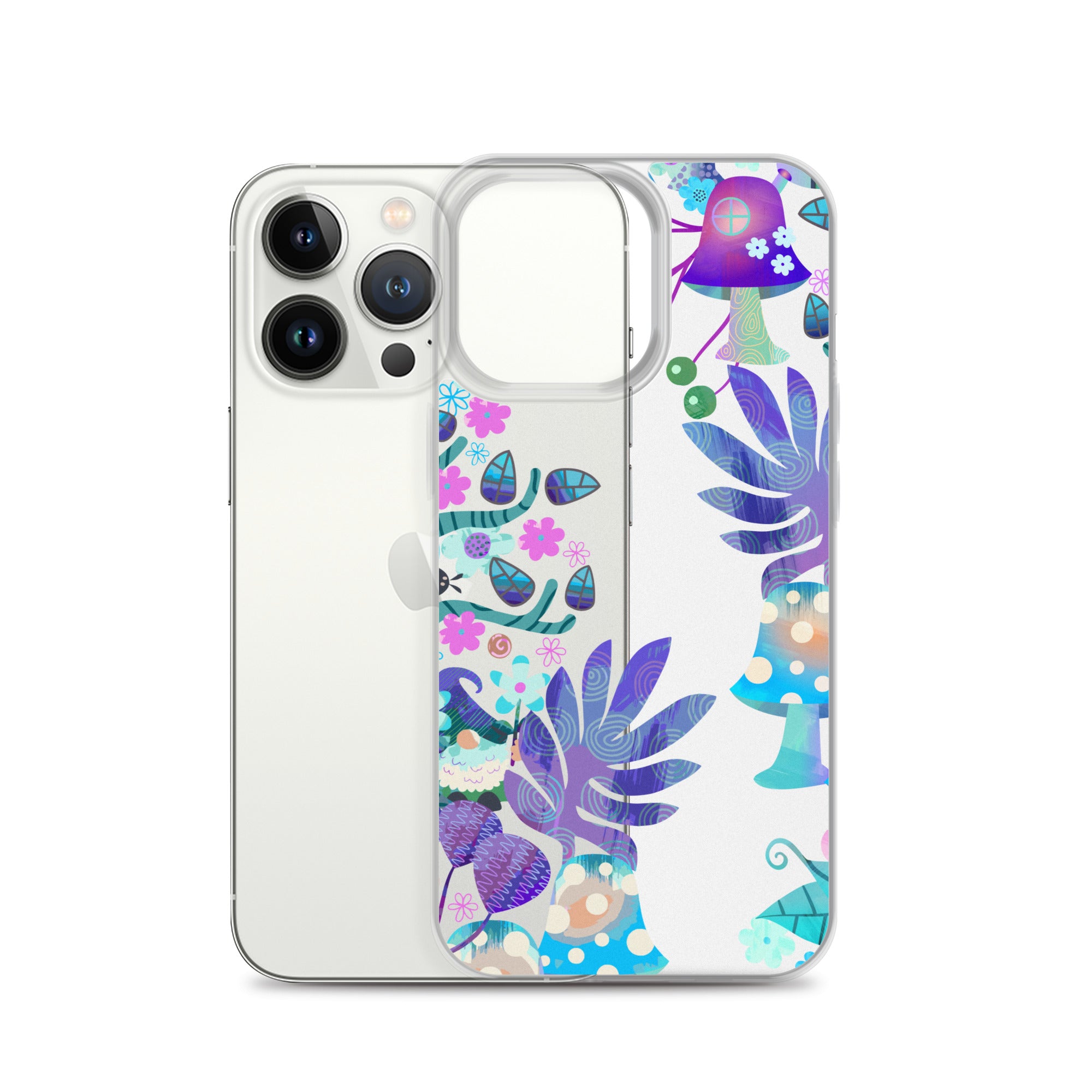 Clear Case for iPhone®- Enchanted Forest Design IV