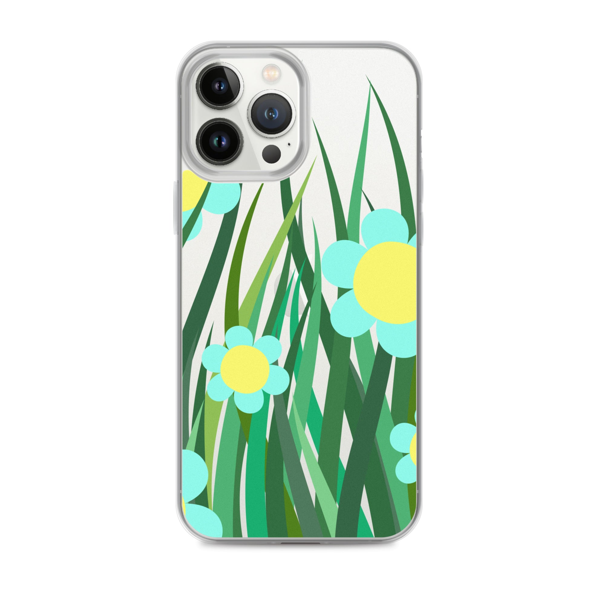 Clear Case for iPhone®- Floral Hedge Design 02