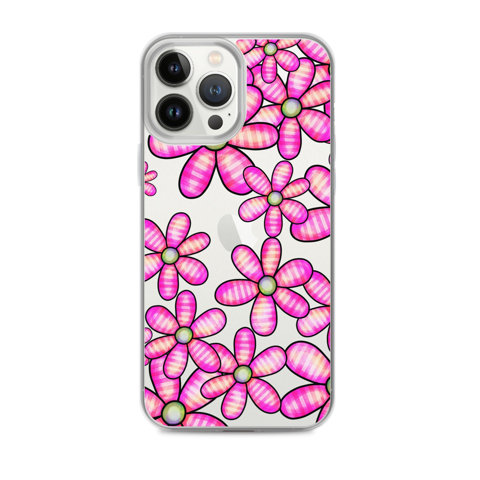 Clear Case for iPhone®- Floral Doodle Design 02
