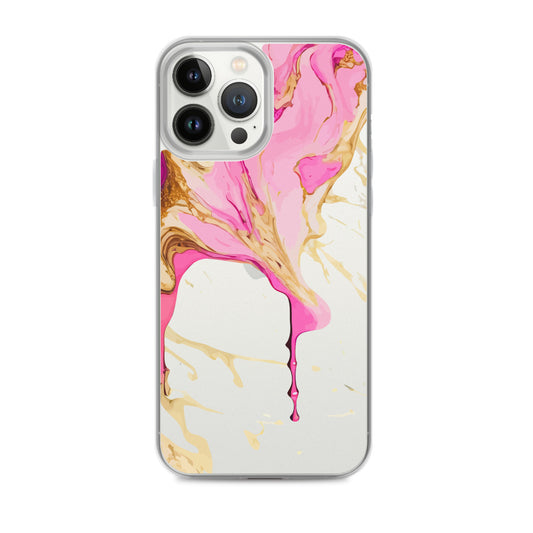 Clear Case for iPhone® - Alchohol Ink Design II - Klip Clop